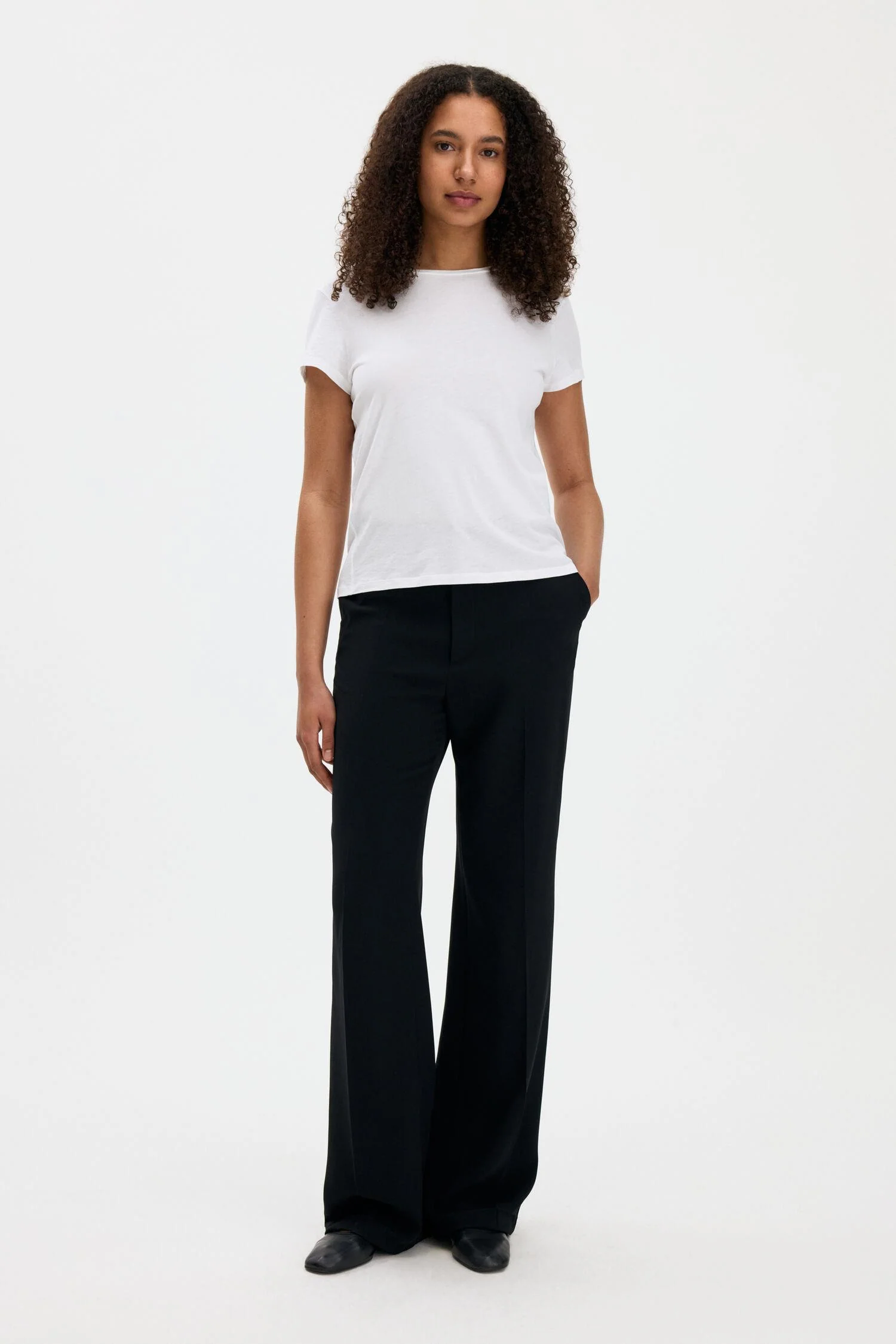 soft cotton tee  White - Image 3
