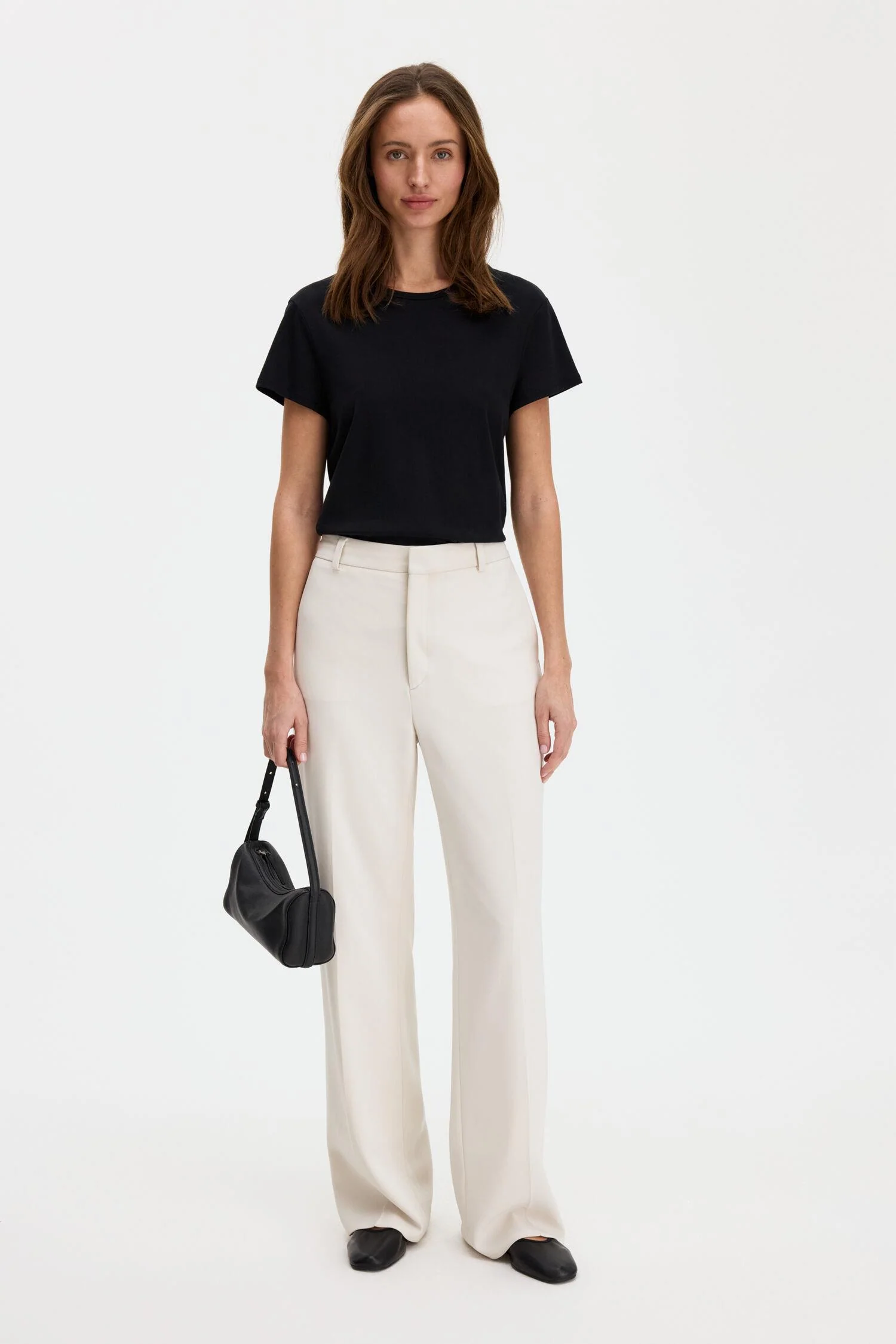 soft cotton tee  Black - Image 3