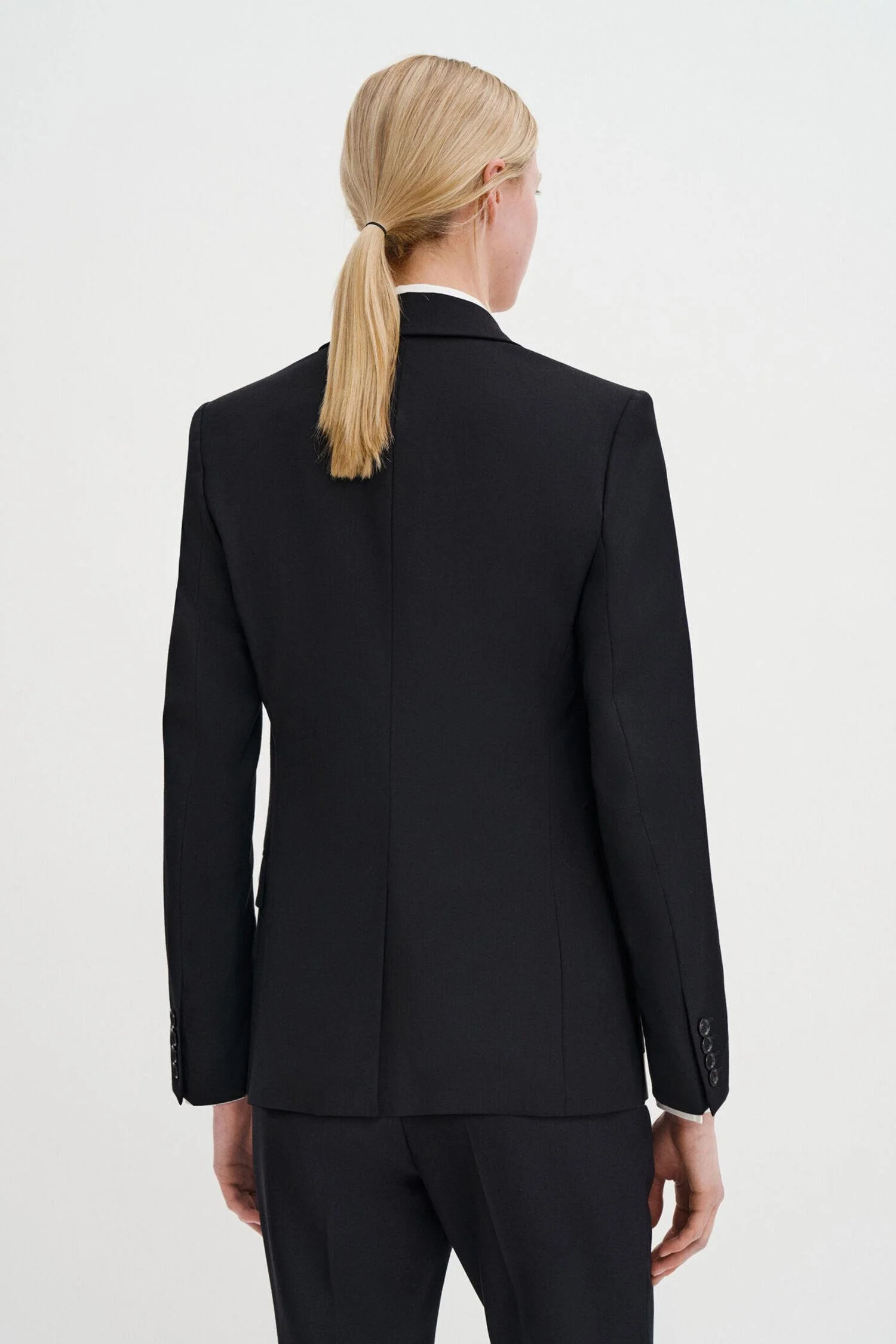 sasha cool wool blazer  Black - Image 5
