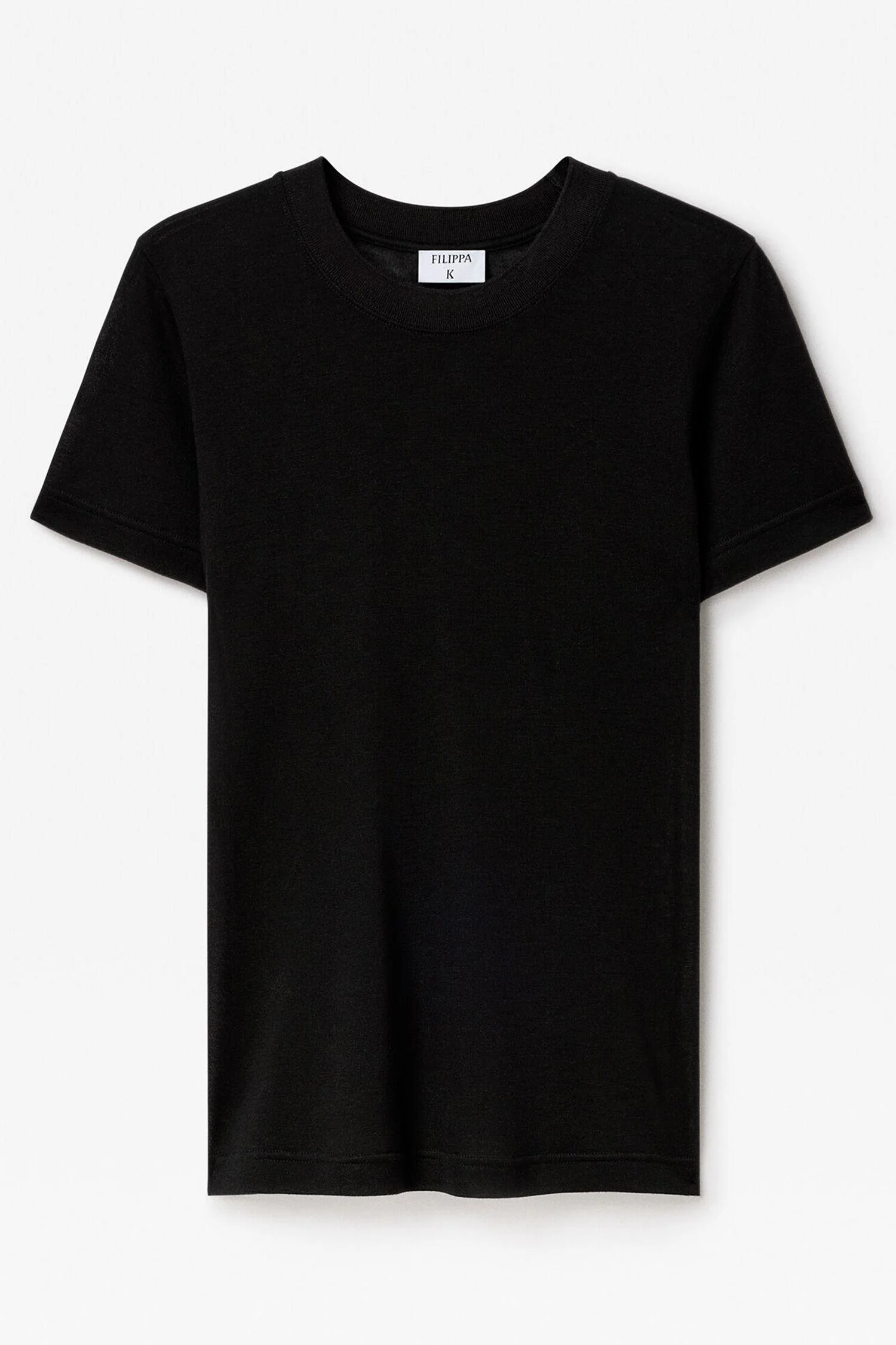 lyocell cashmere tee Black