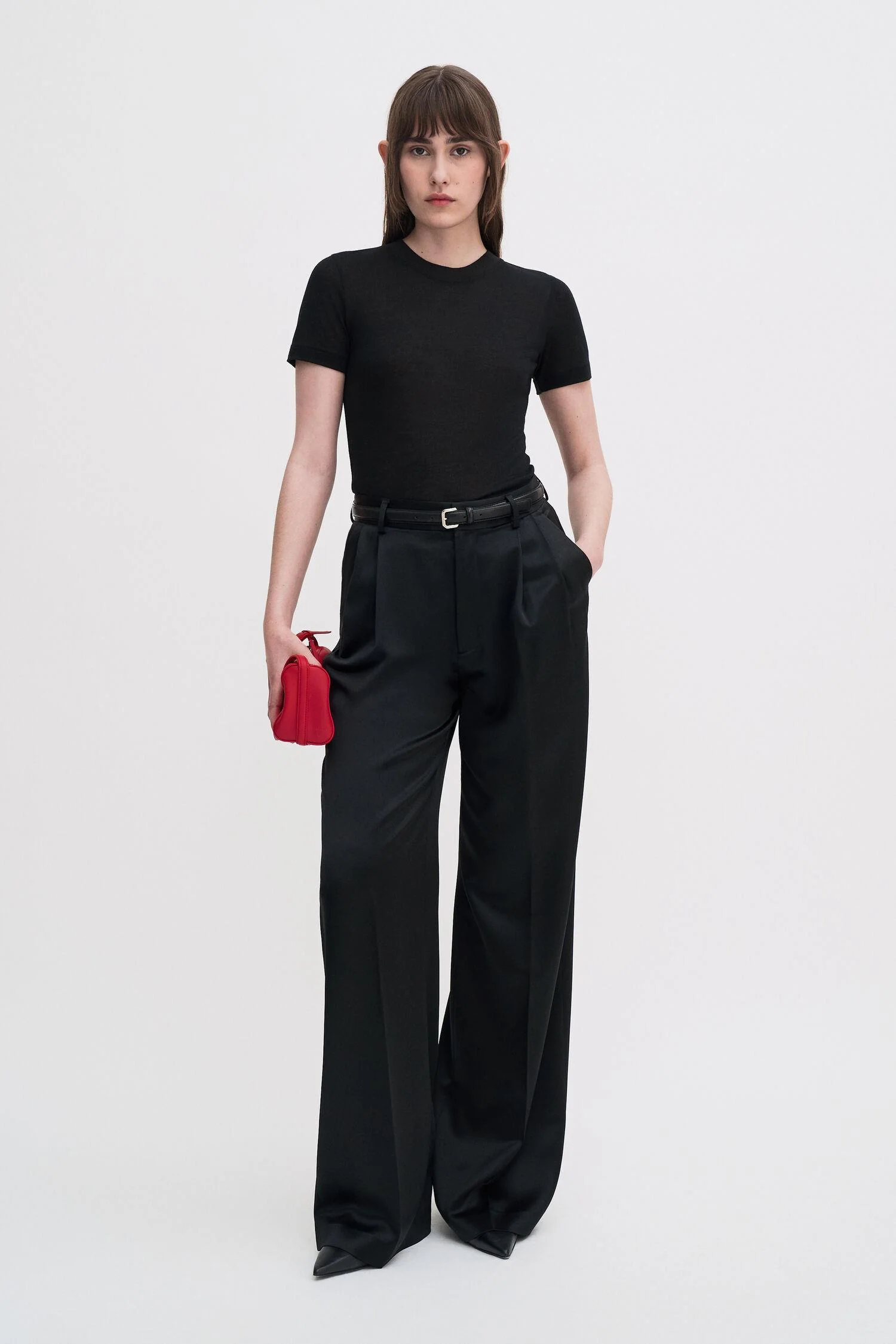 lyocell cashmere tee Black - Image 2