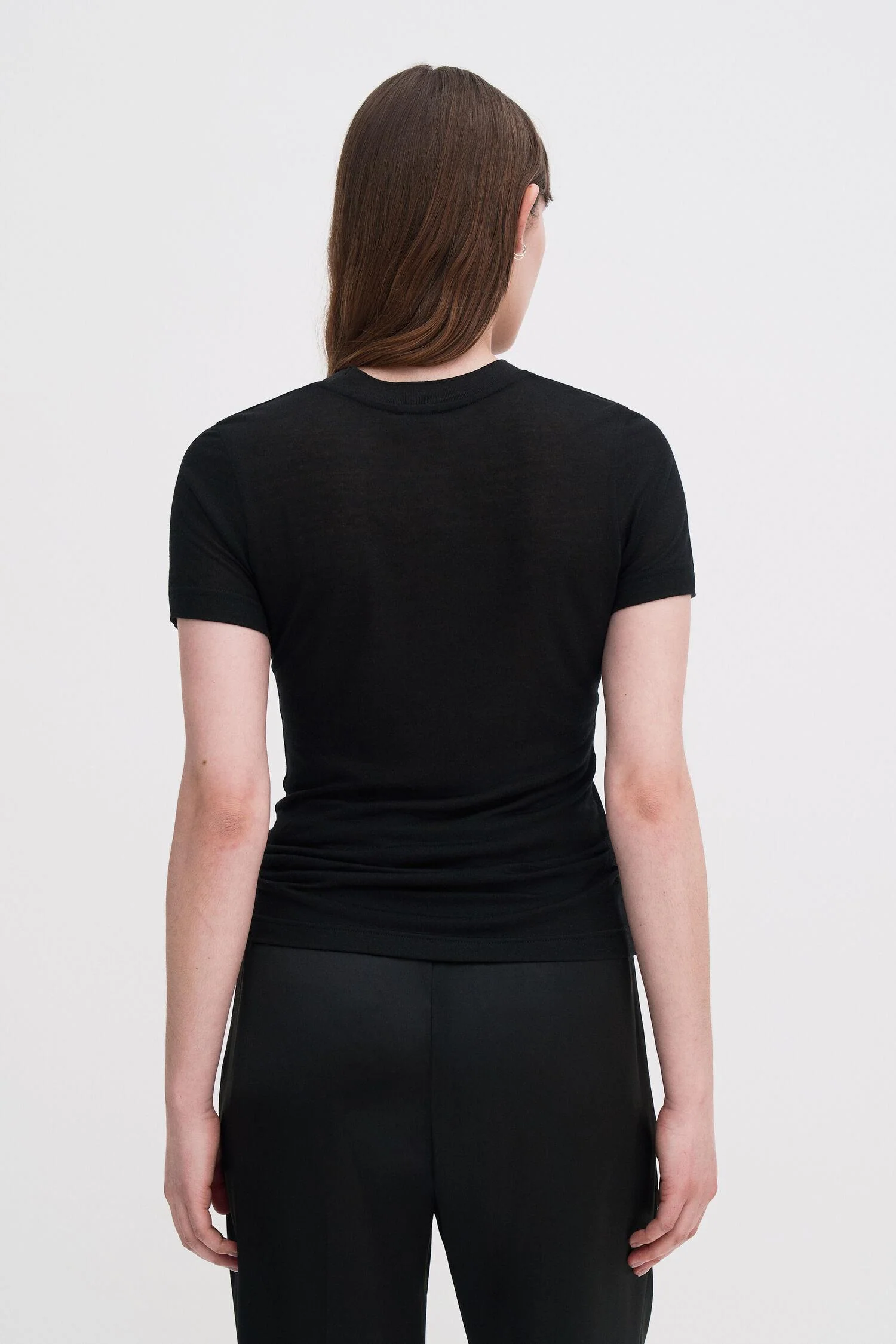 lyocell cashmere tee Black - Image 4