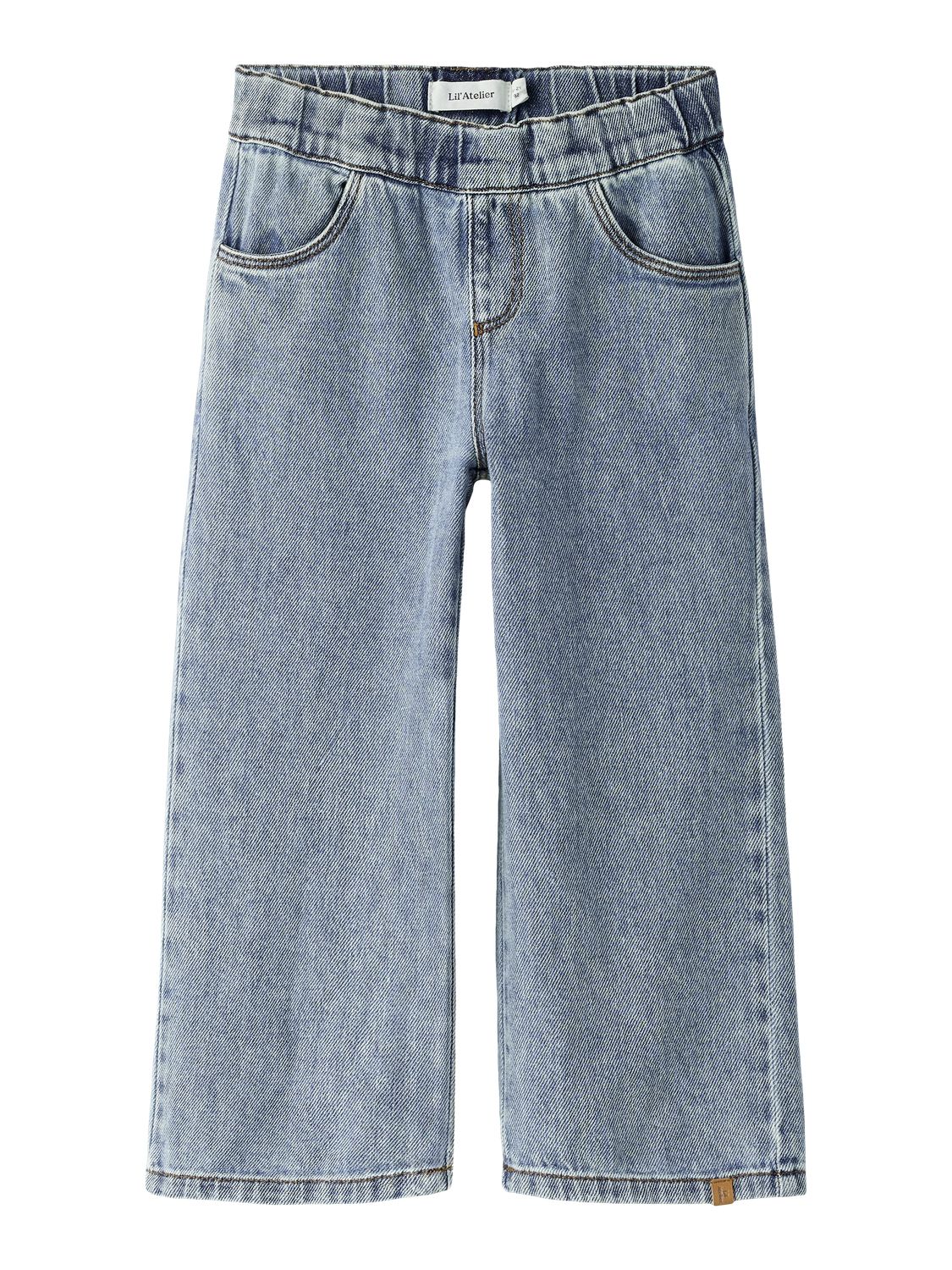 Karole Sim Wide Jeans Mellomblå