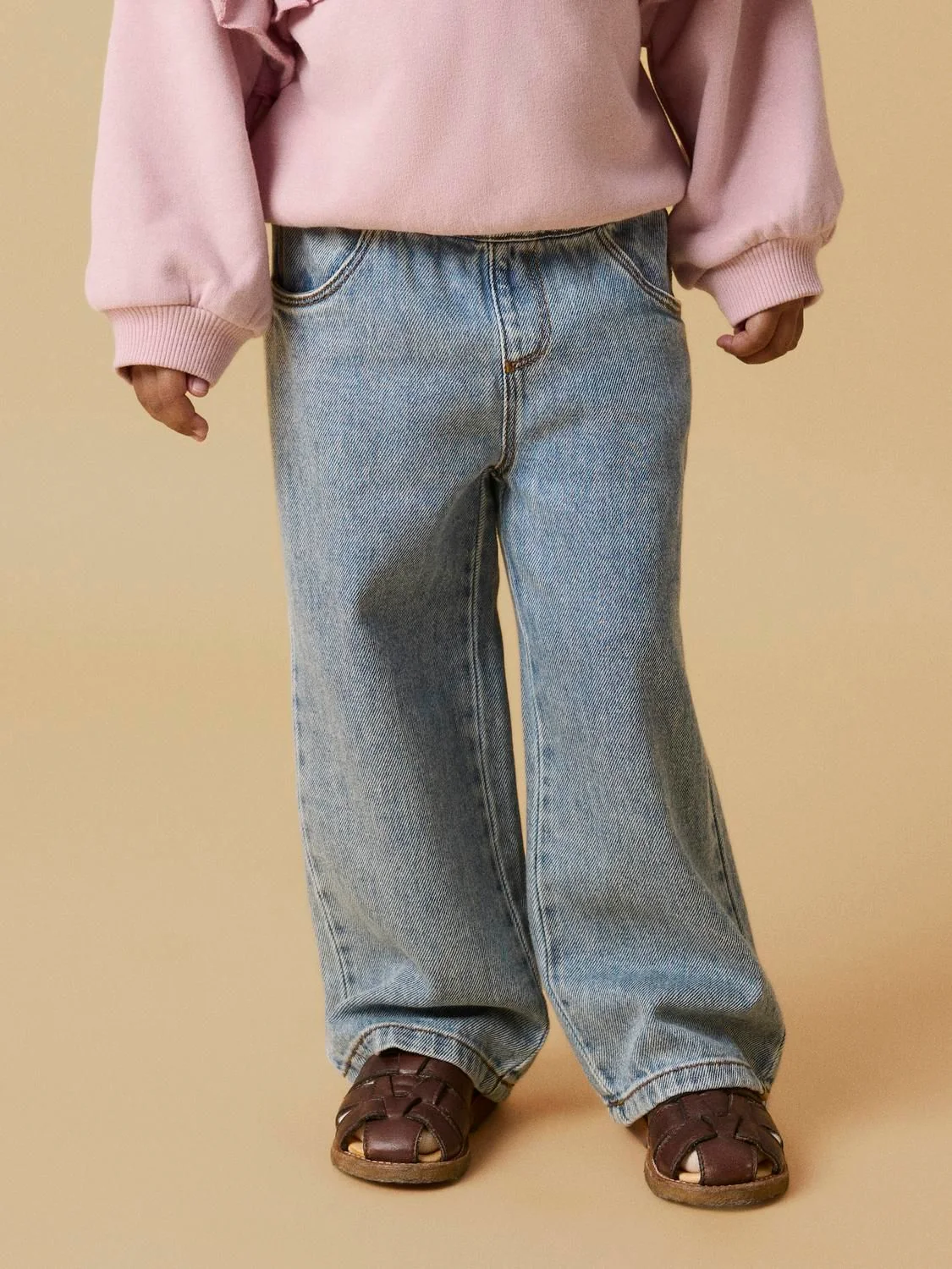 Karole Sim Wide Jeans Mellomblå - Image 4