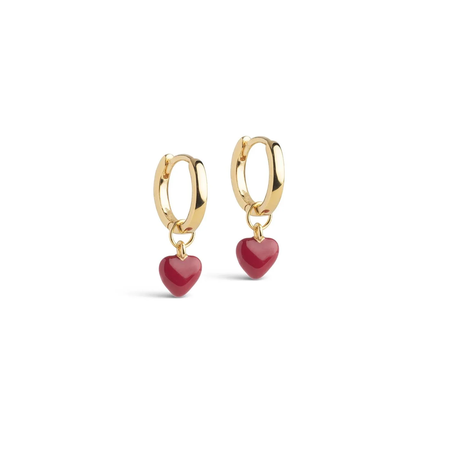 ENAMEL HOOPS AMORE Bordeaux