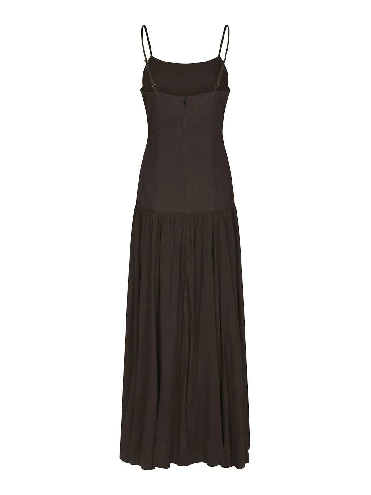 Jackie S Voile Dress  Dark Brown - Image 8