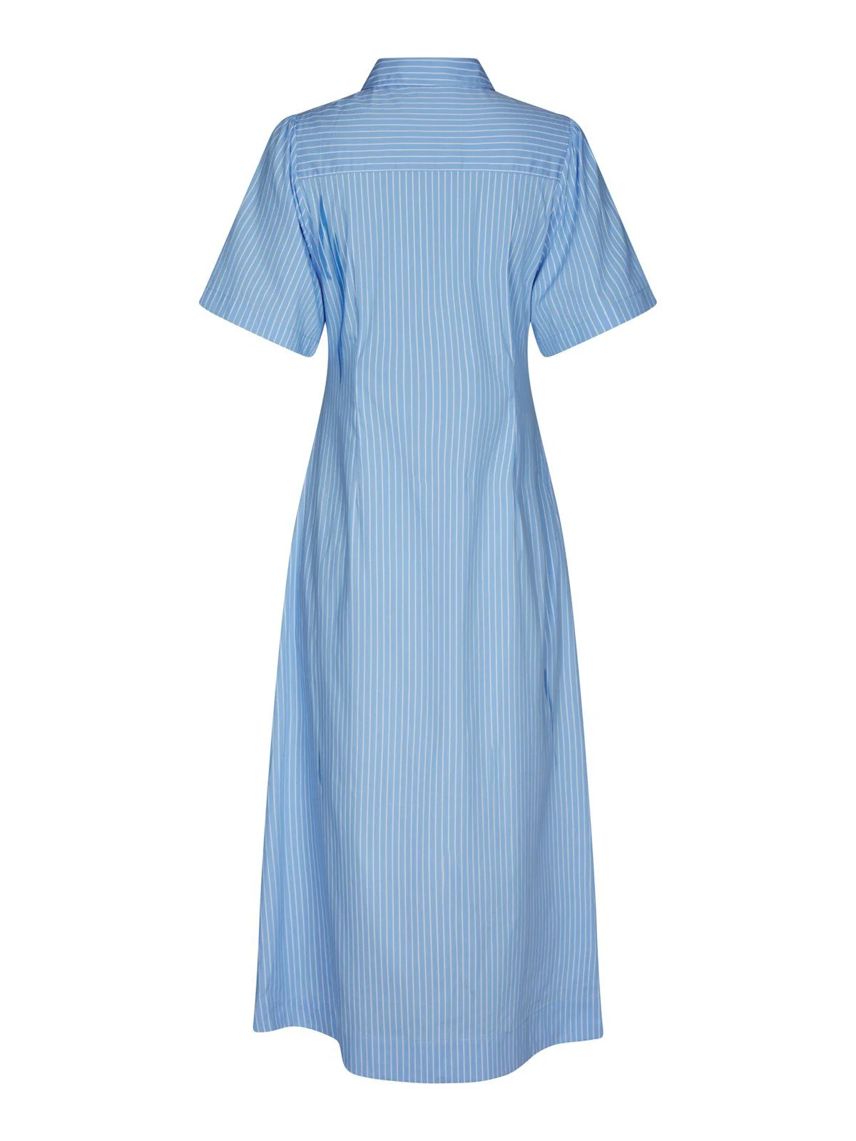 Baia Stripe Poplin Dress Light Blue - Image 6