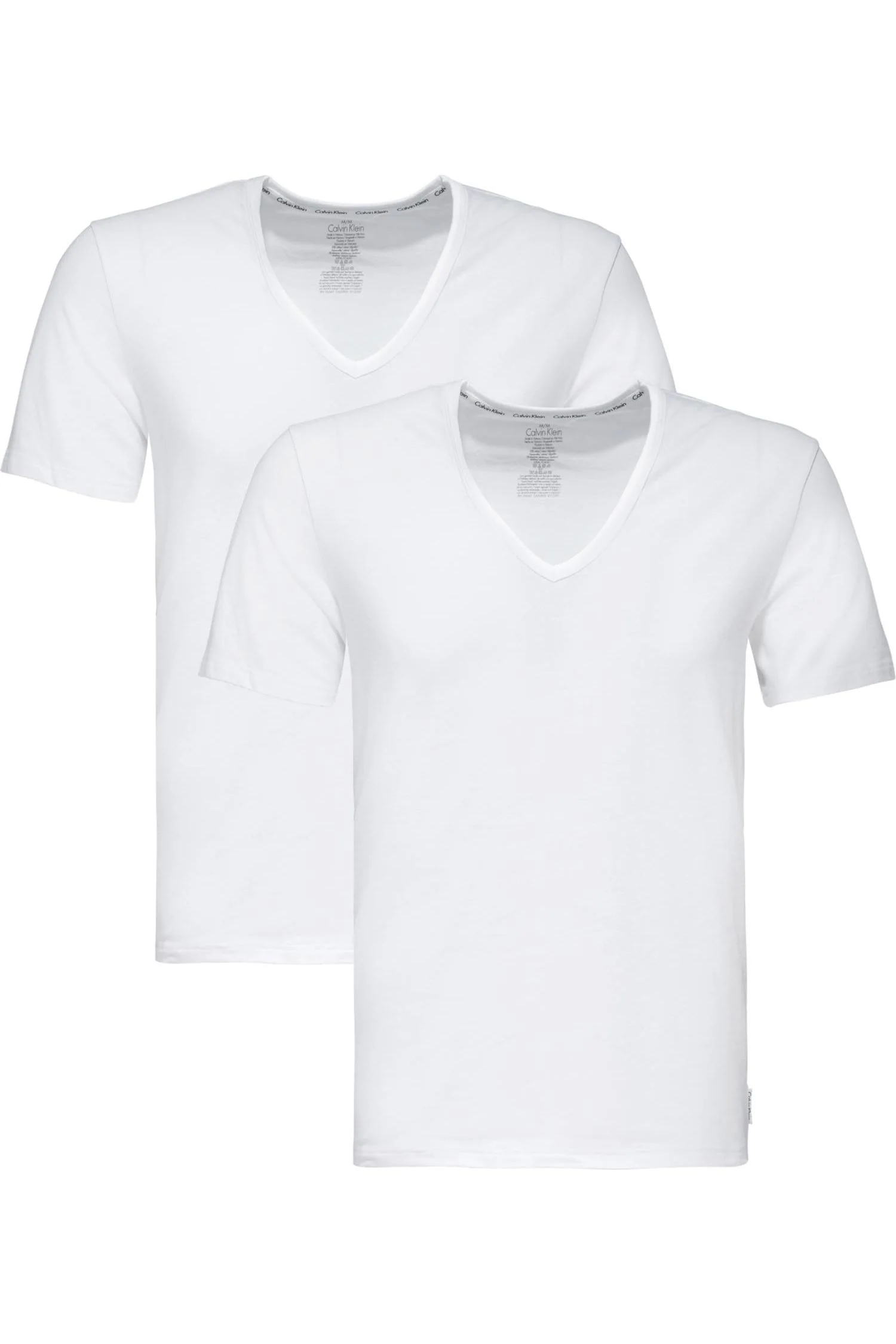 2 PK V NECK White