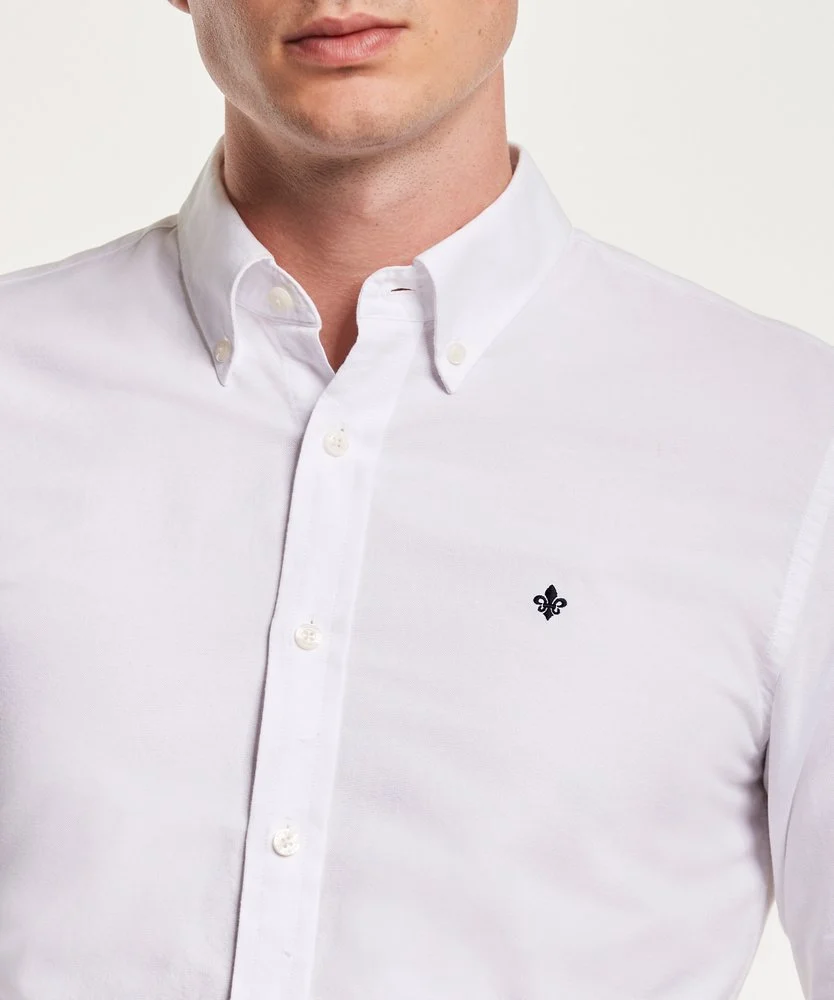 OXFORD BUTTON DOWN  White - Image 3