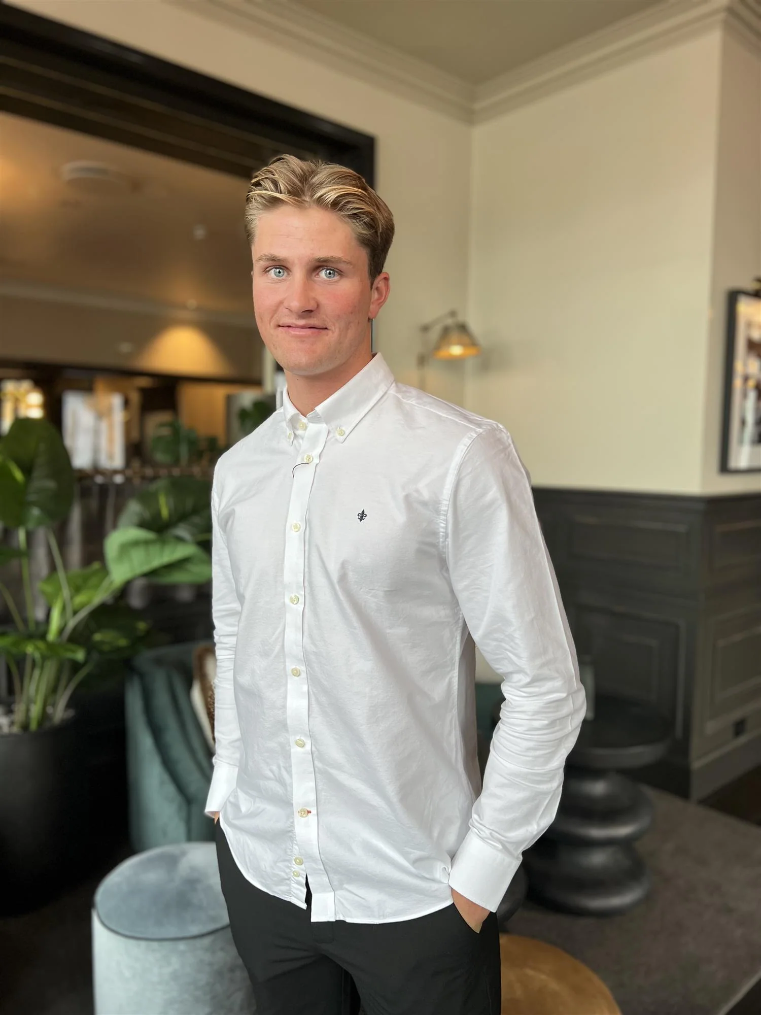 OXFORD BUTTON DOWN  White - Image 5