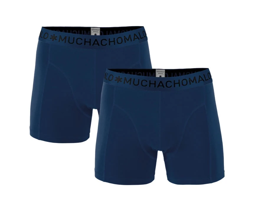 1010 2pk Solid Boxer 200 Navy/Navy