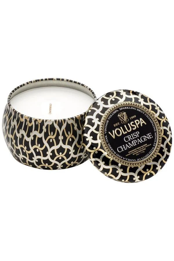 MINI TIN CANDLE 25T Crisp Champagne