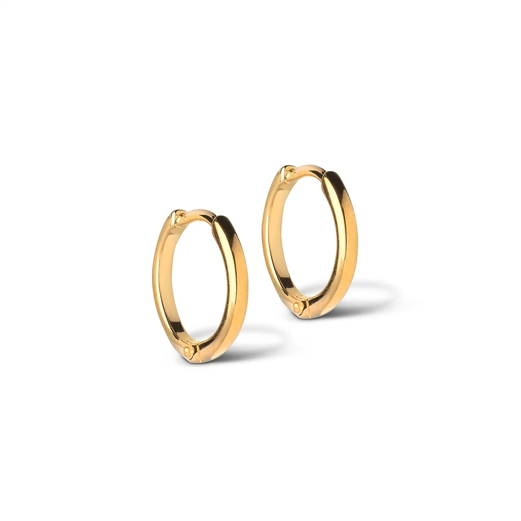 HOOPS CLASSIC 10 MM Gold-Plated Sterling Silver