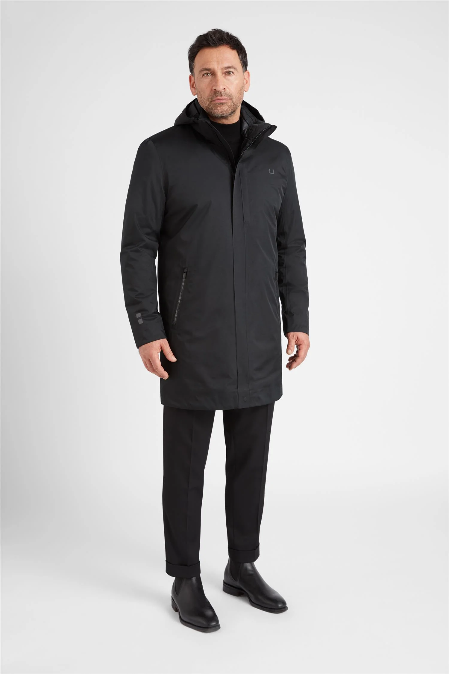 BLACK STORM COAT  Black - Image 2