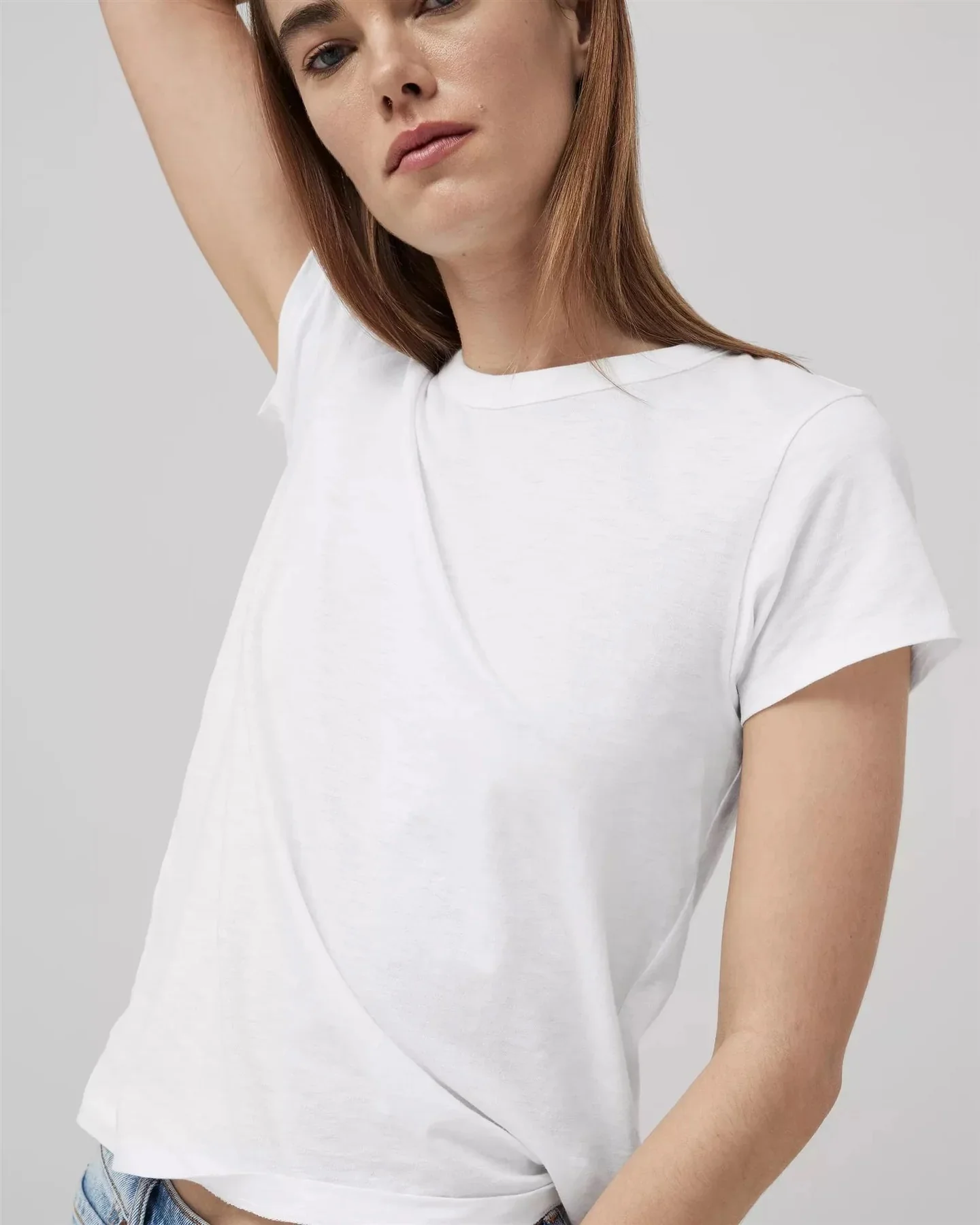 THE SLUB TEE Bright White - Image 3