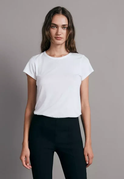 THE SLUB TEE Bright White - Image 5