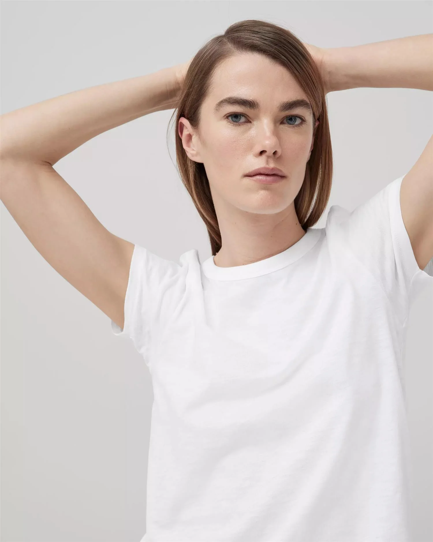 THE SLUB TEE Bright White - Image 6