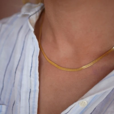 NECKLACE CAROLINE Gold-Plated Sterling Silver - Image 2