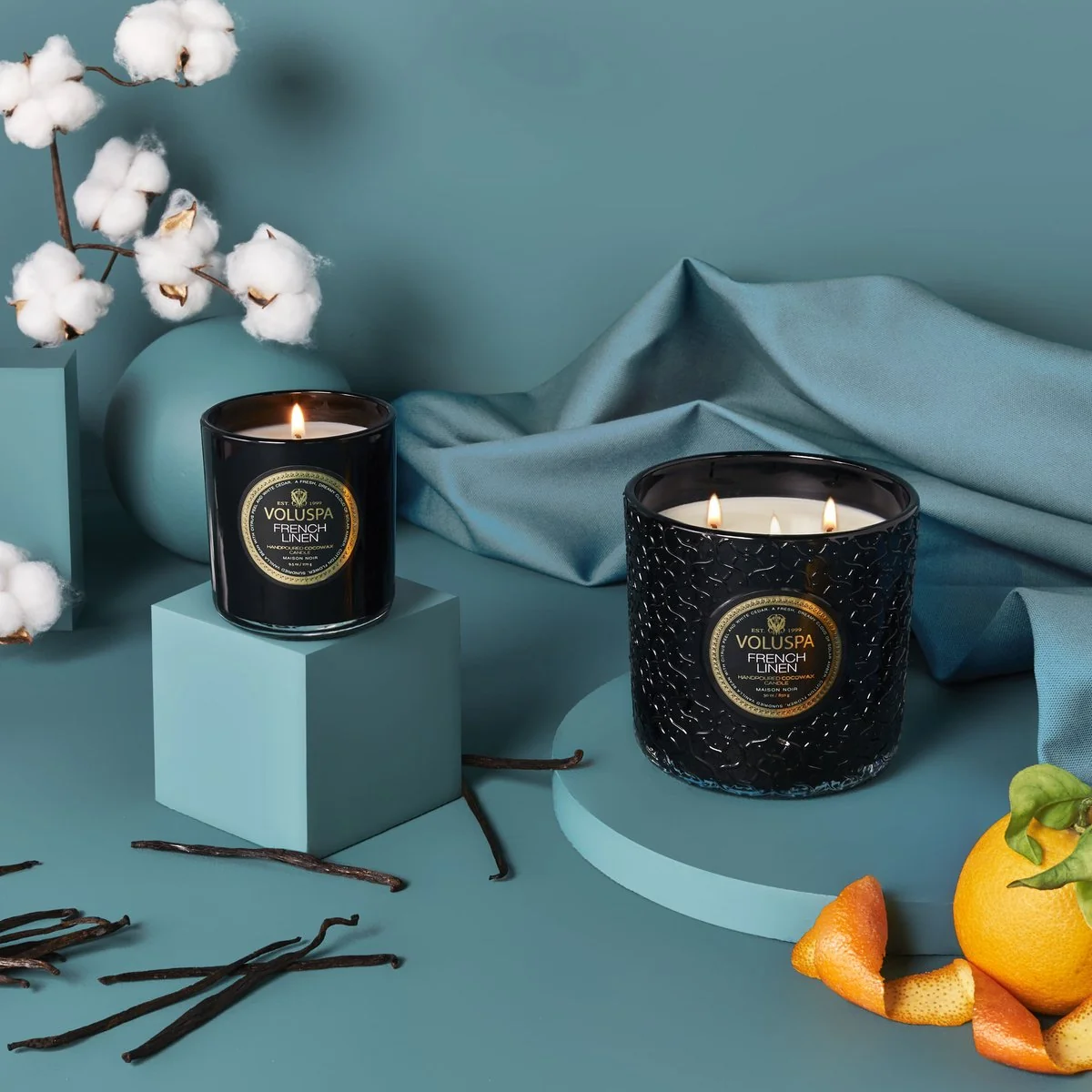 LUXE JAR CANDLE 80T French Linen - Image 3