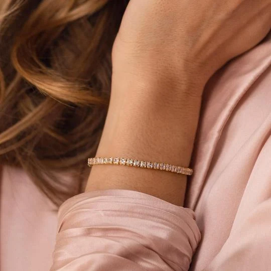 ZARA BRACELET  Gold/Crystal - Image 2