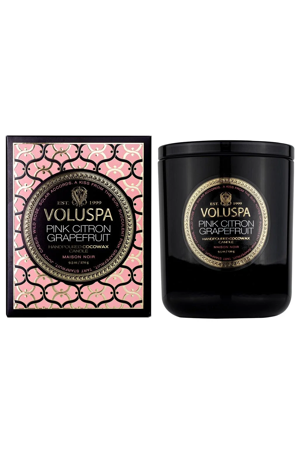 BOXED CANDLE 60T Pink Citron Grapefruit
