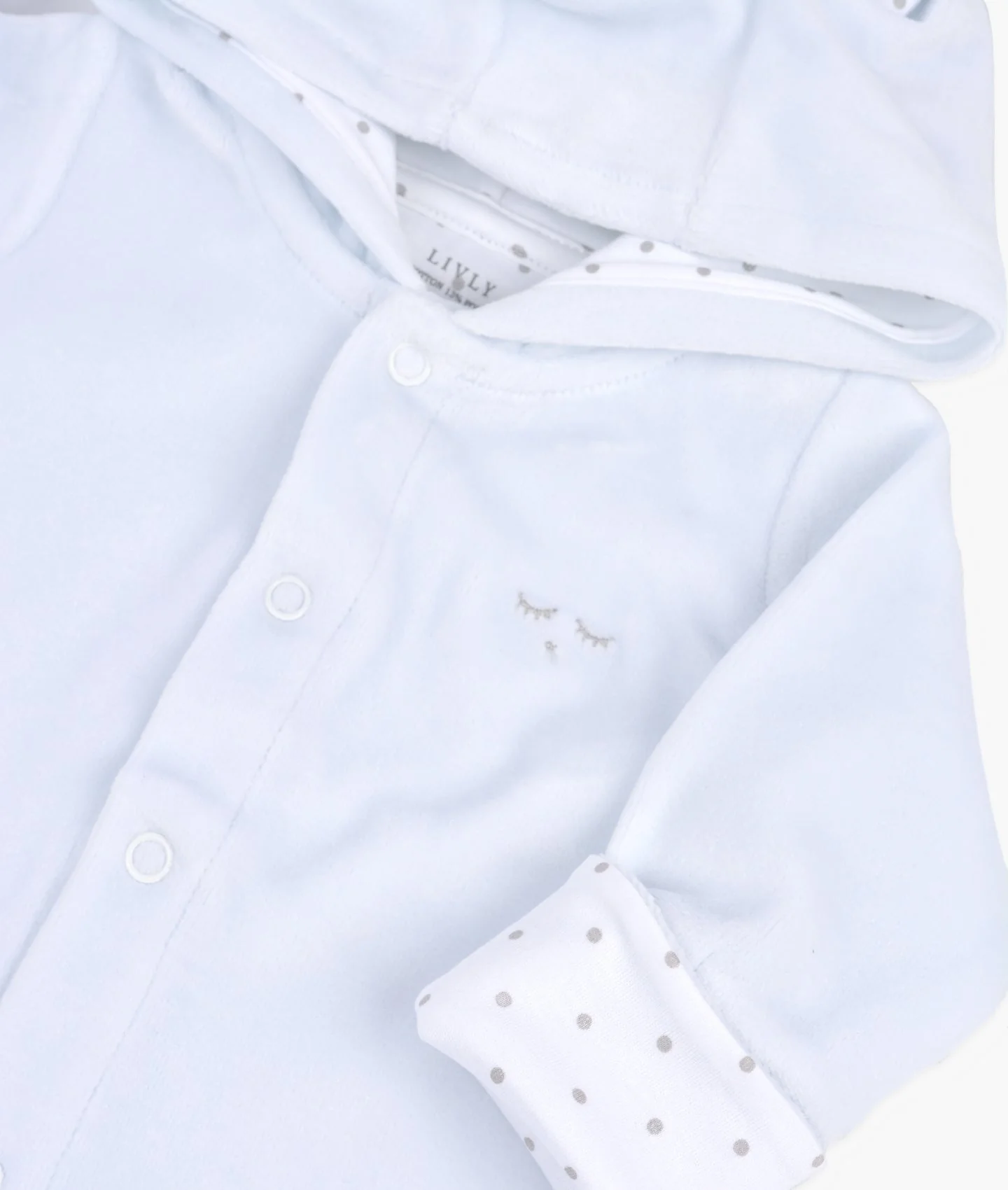 PLUSH BUNNY OVERALL Light Blue - Image 3