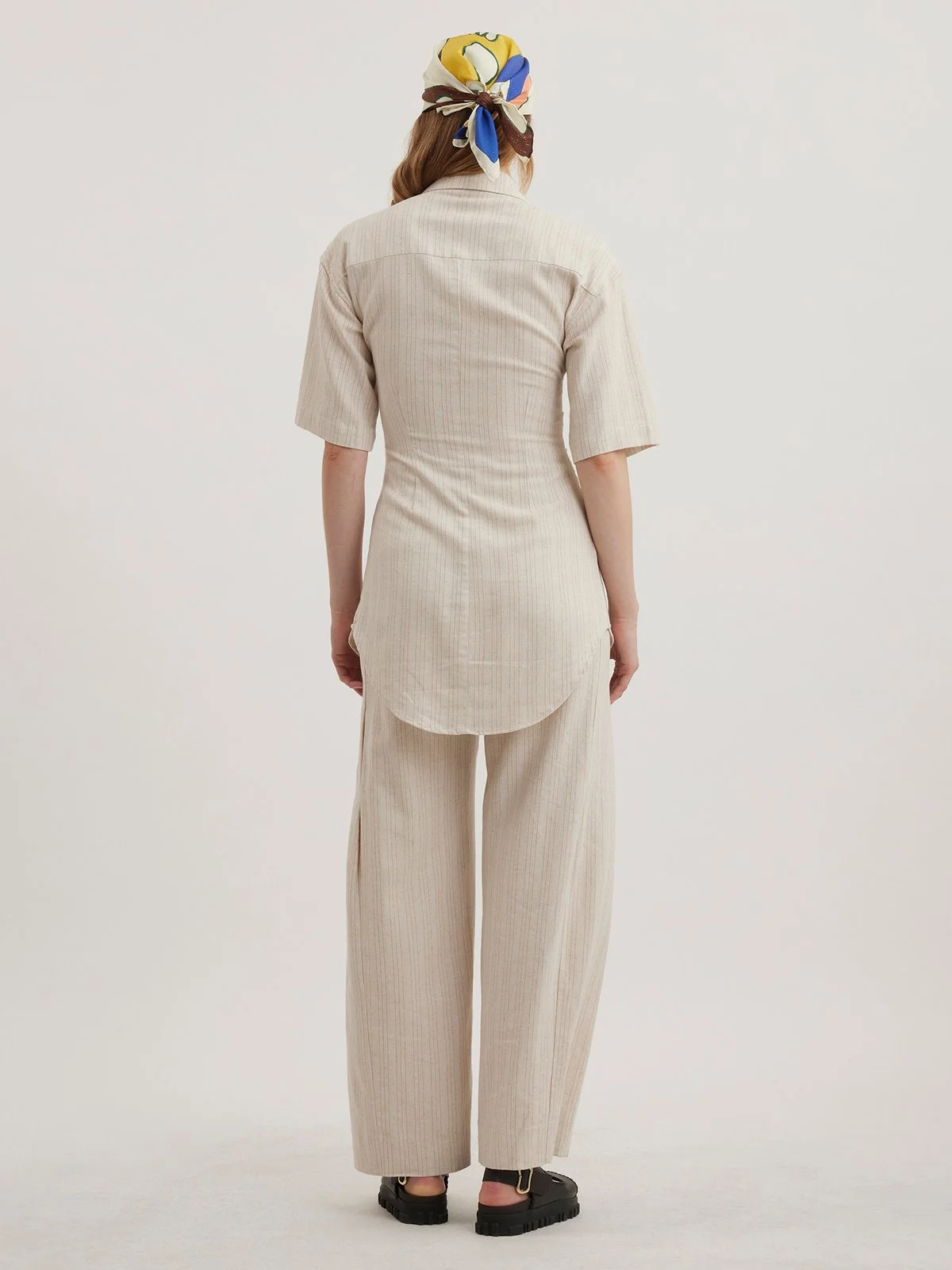TUVA SHIRT Sand Stripe - Image 5