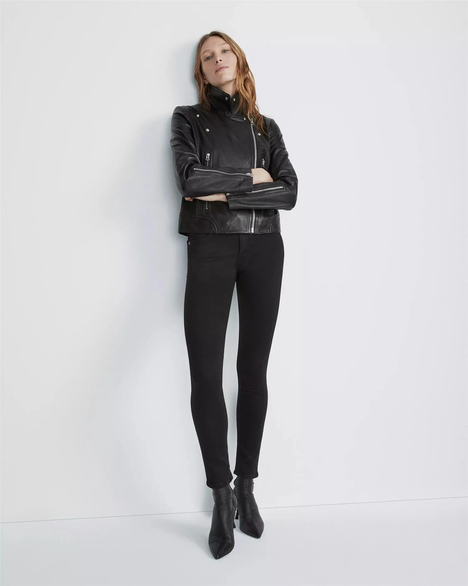 CATE MID-RISE ANKLE SKINNY Black