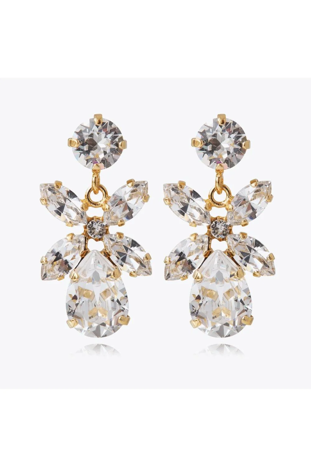 MINI DIONE EARRINGS GOLD Crystal