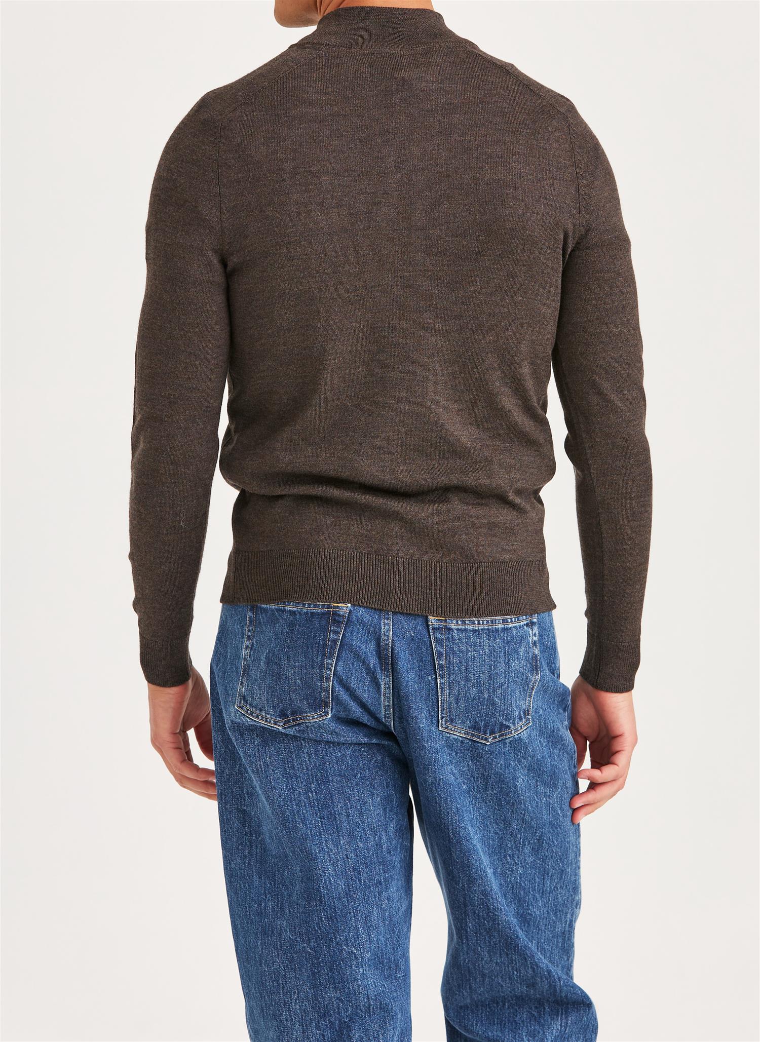 MERINO JOHN ZIP Brown - Image 3