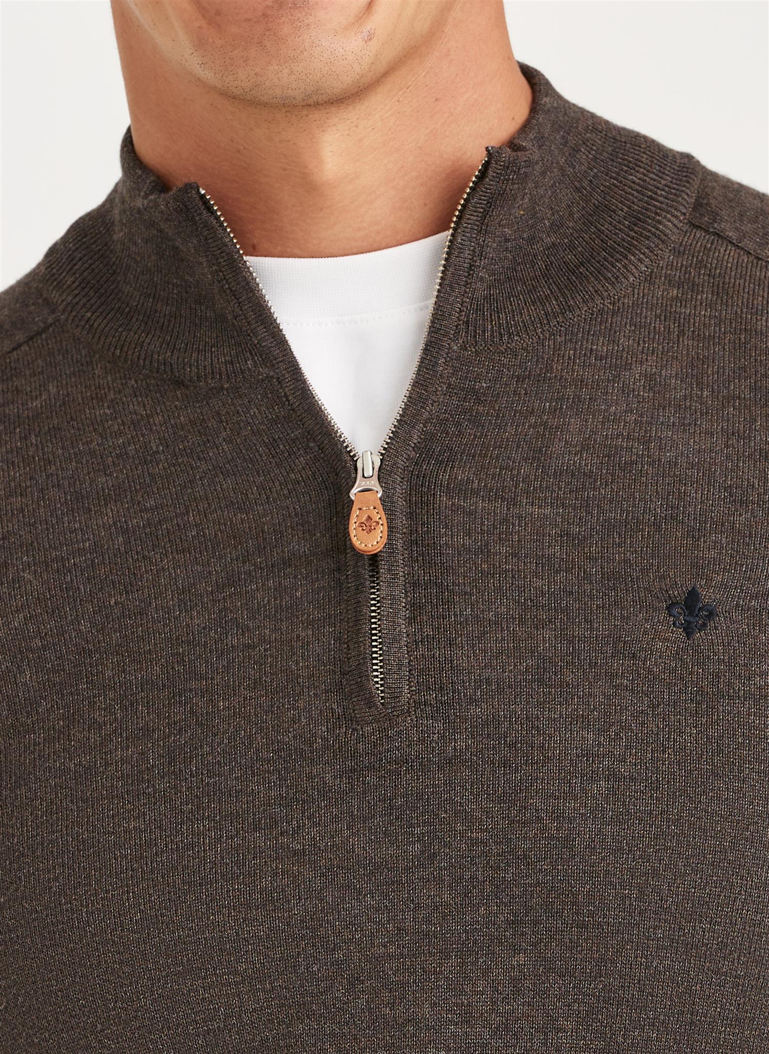 MERINO JOHN ZIP Brown - Image 4