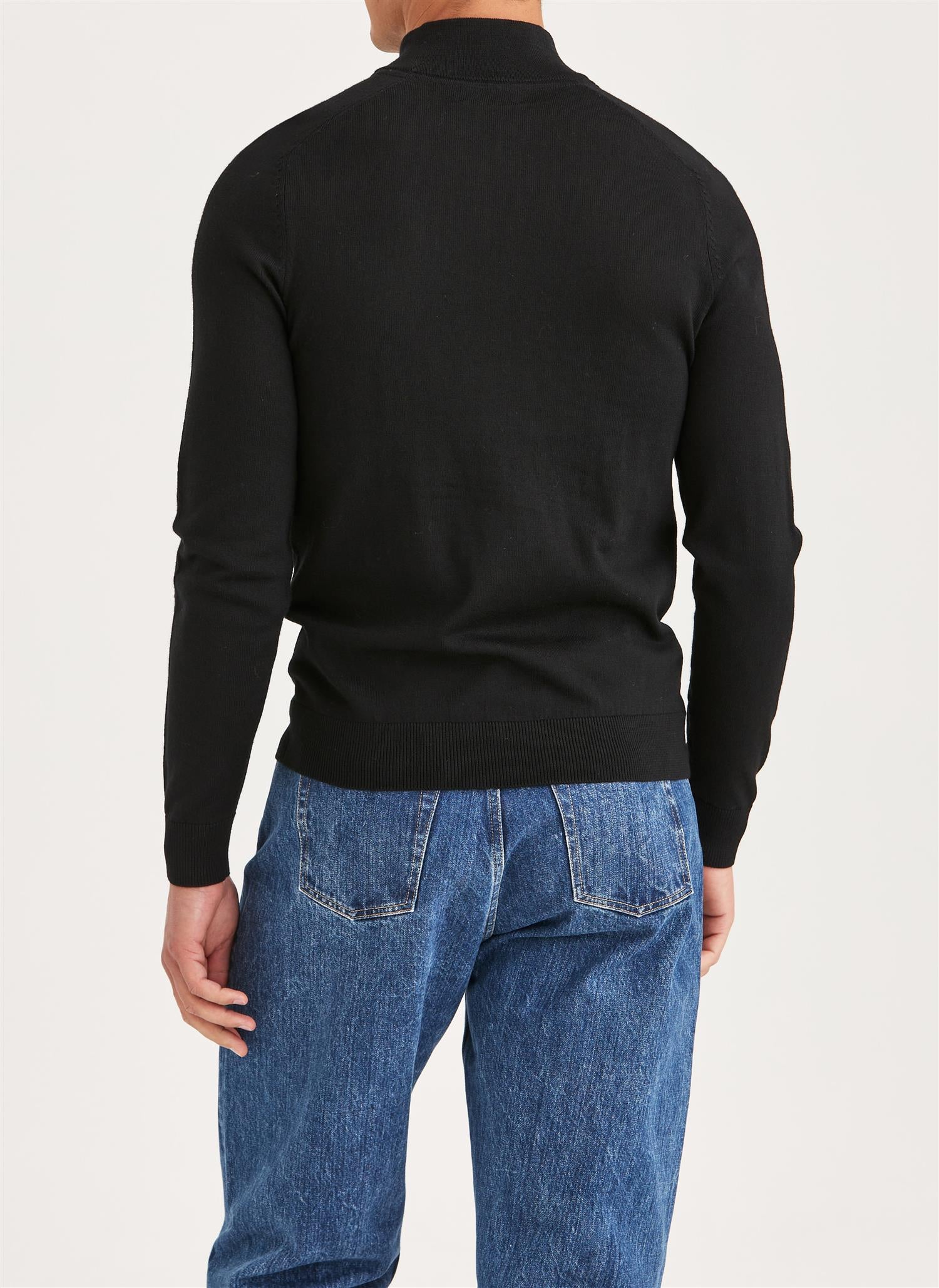 MERINO JOHN ZIP Black - Image 3