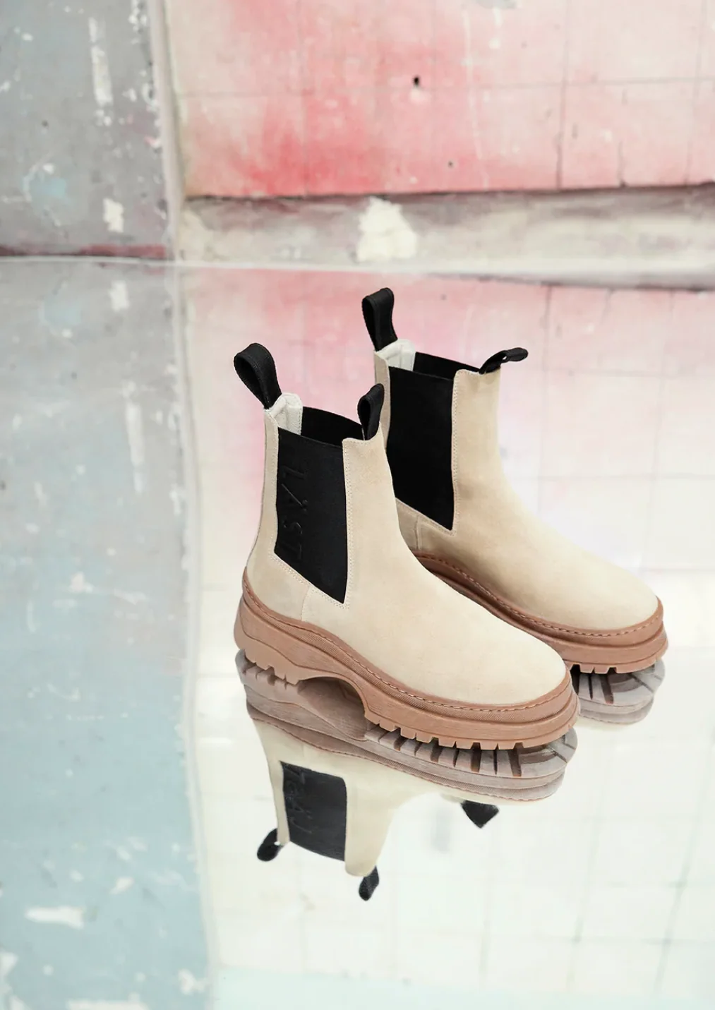 POWDER CHELSEA SUEDE Beige - Image 6