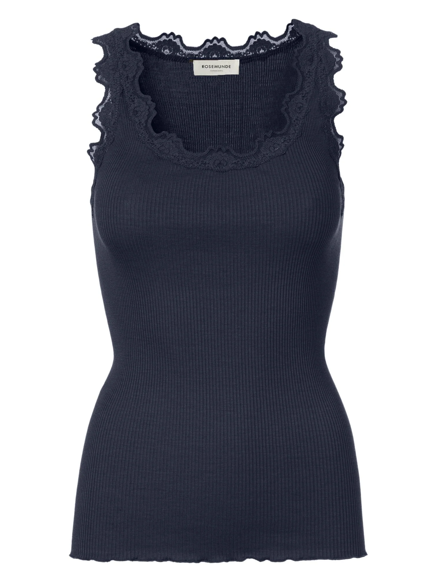 RWBabette SL U-neck Lace Top Navy