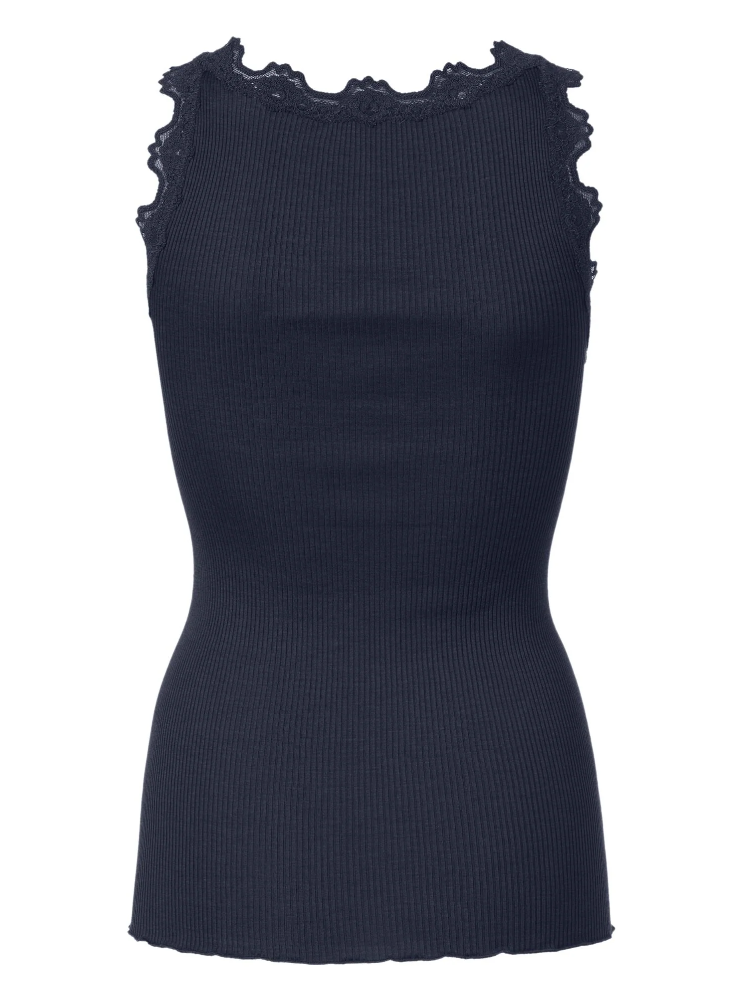 RWBabette SL U-neck Lace Top Navy - Image 2