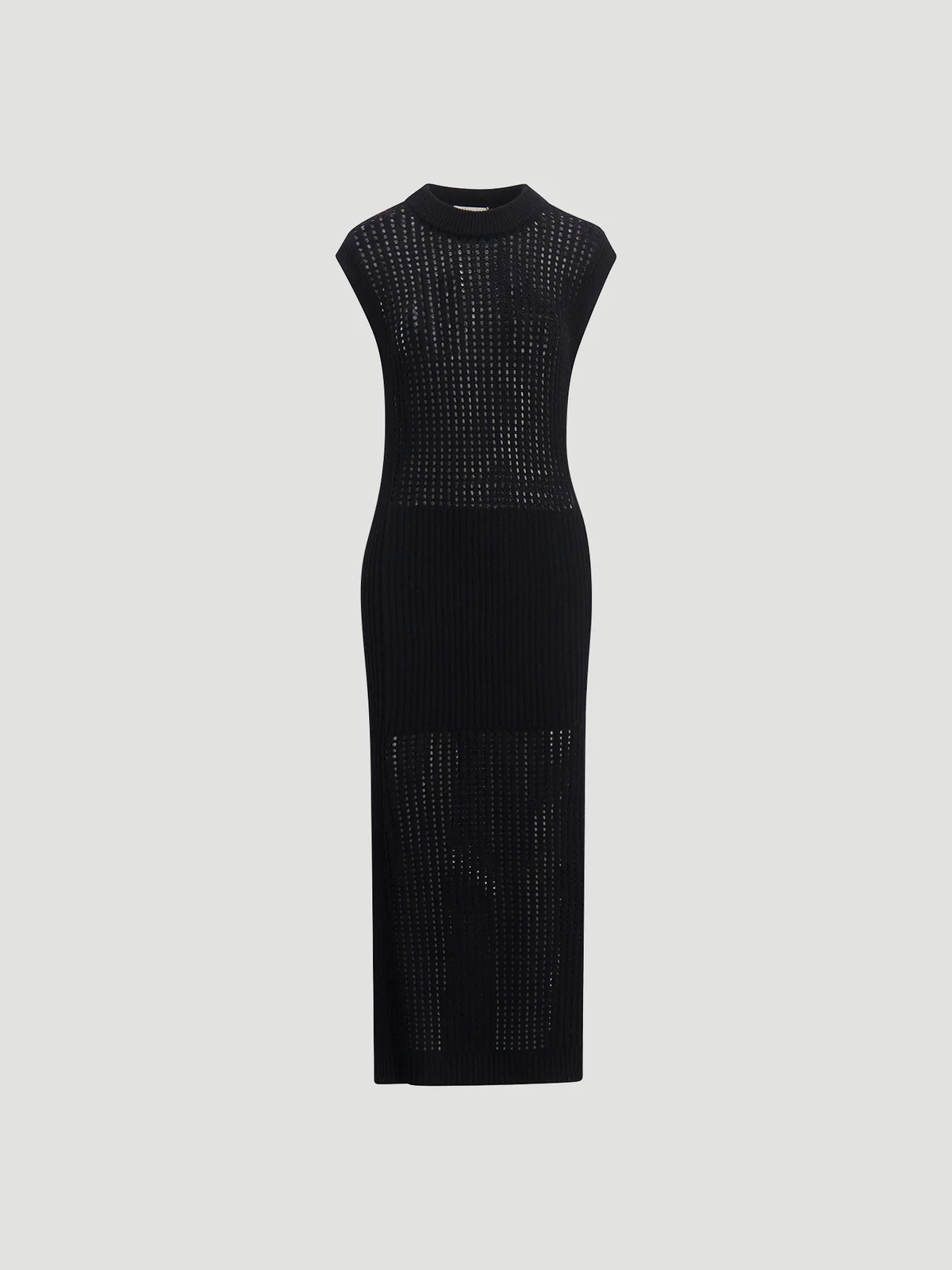 Solange Crochet Dress Black