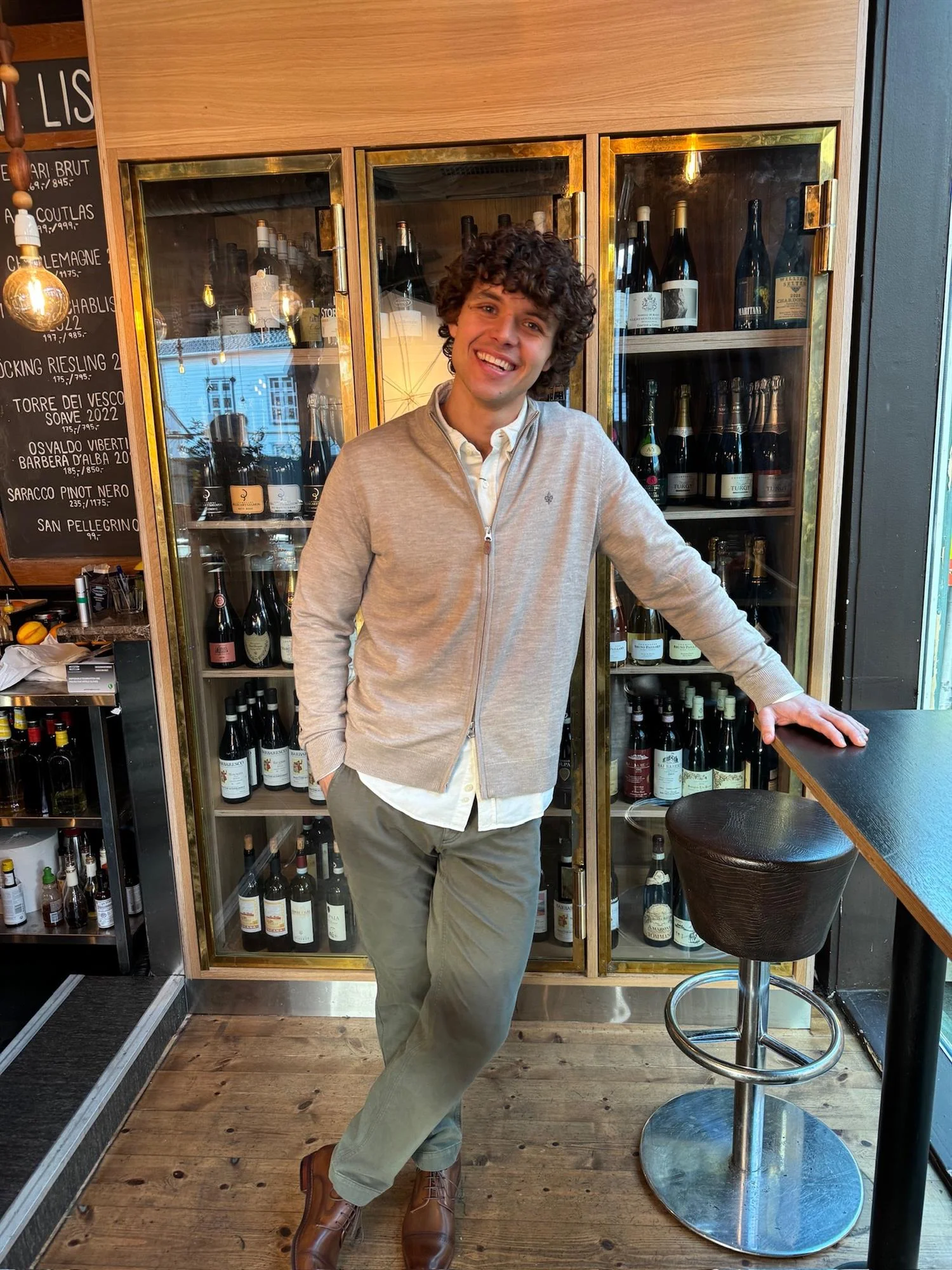 MERINO ZIP CARDIGAN Khaki - Image 5