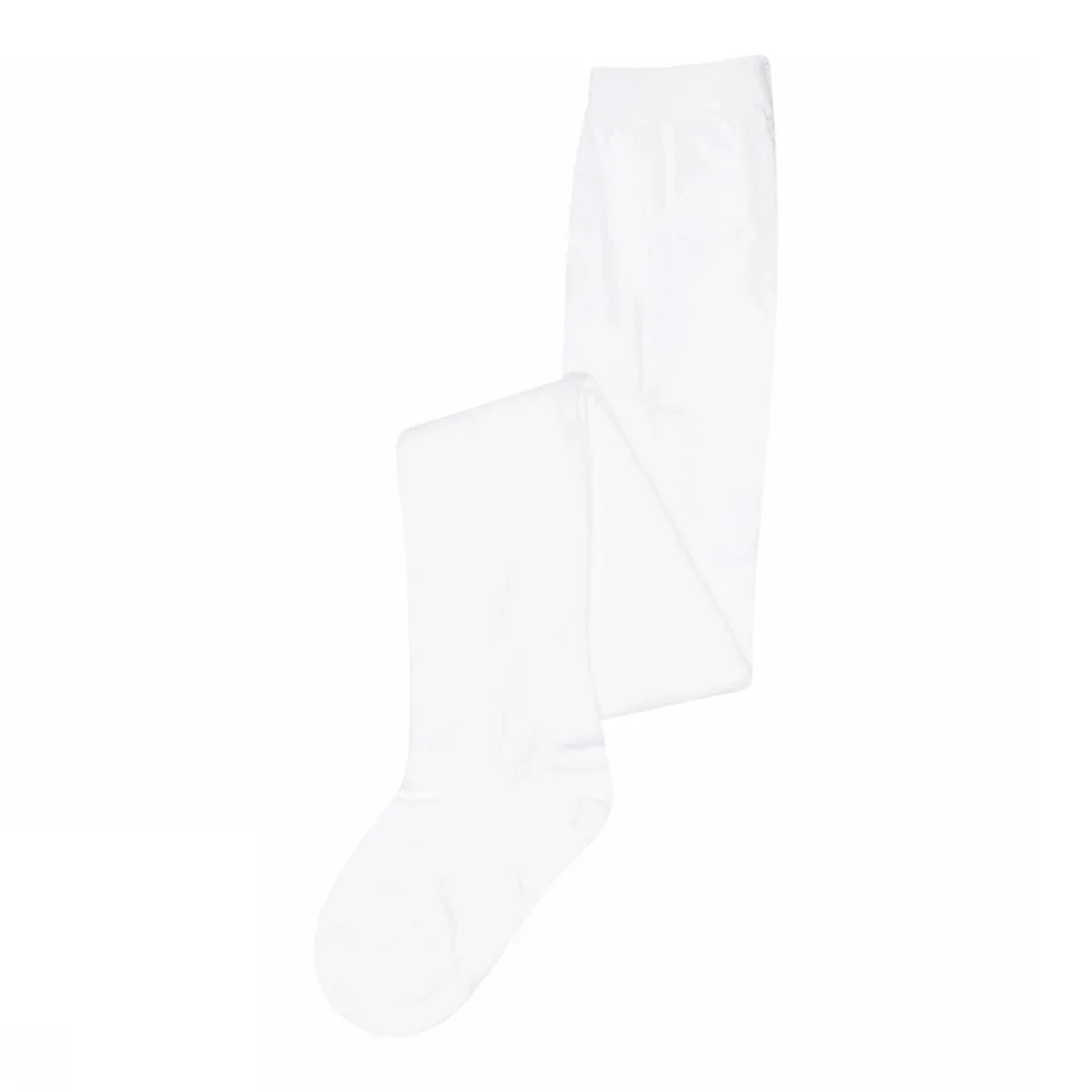 LACE COTTON TIGHTS White