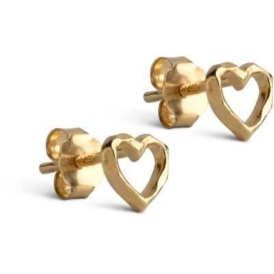 STUDS ORGANIC HEART Gold