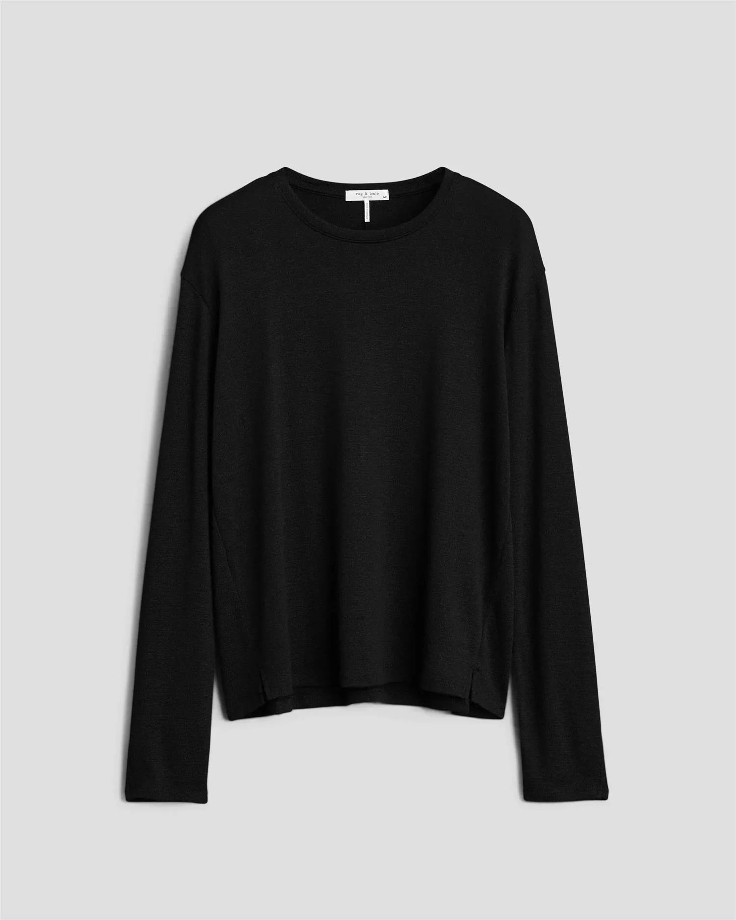 THE KNIT LONGSLEEVE TEE Black - Image 4