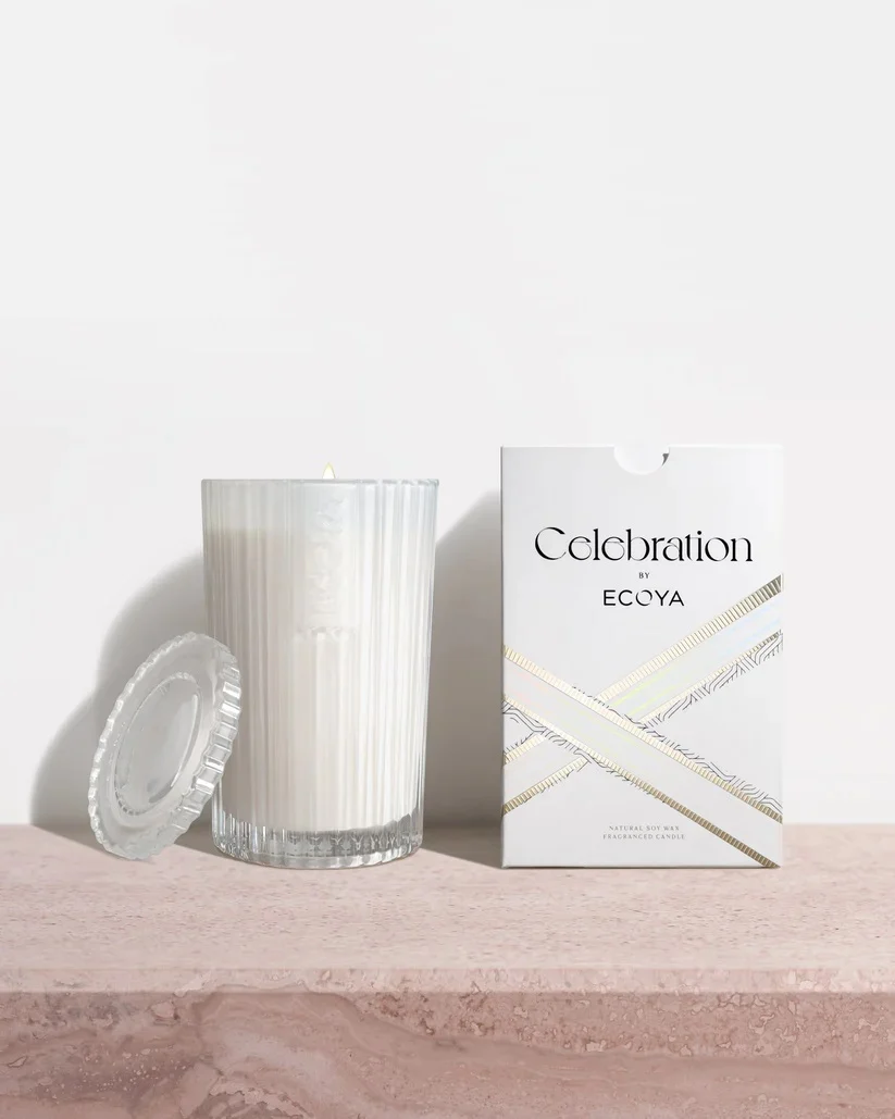 ECOYA CELEBRATION CANDLE White Musk 6 Warm Vanilla