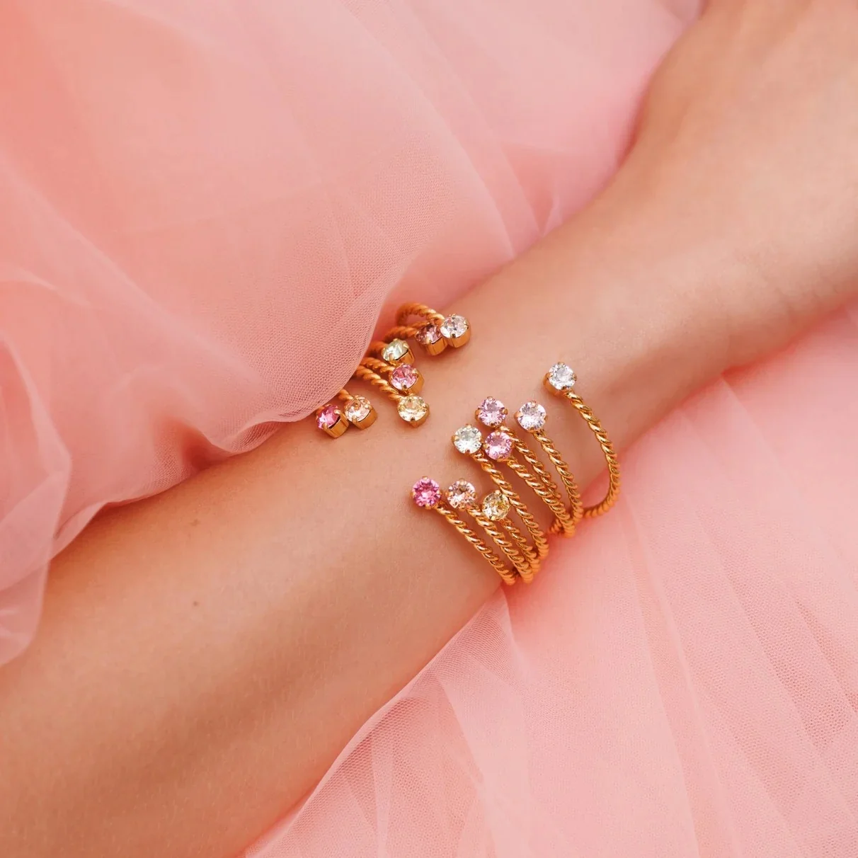 MINI TWISTED BRACELET GOLD Light Azore - Image 2