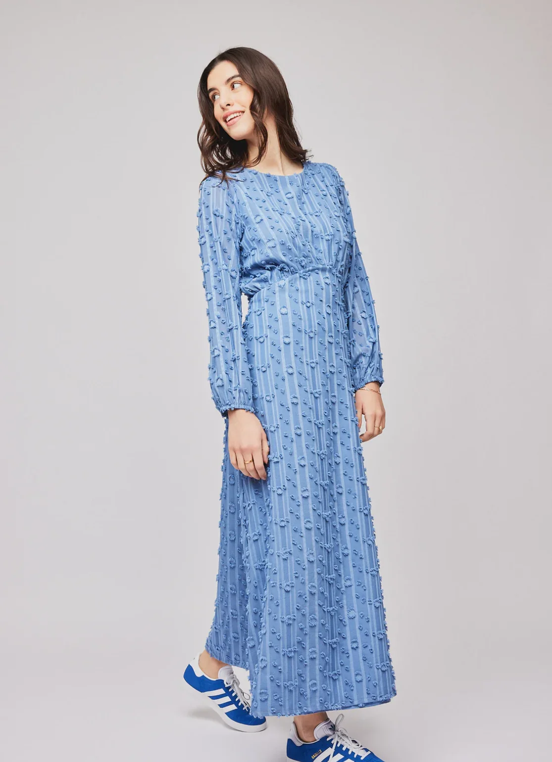 Julia long dress  Blue - Image 2