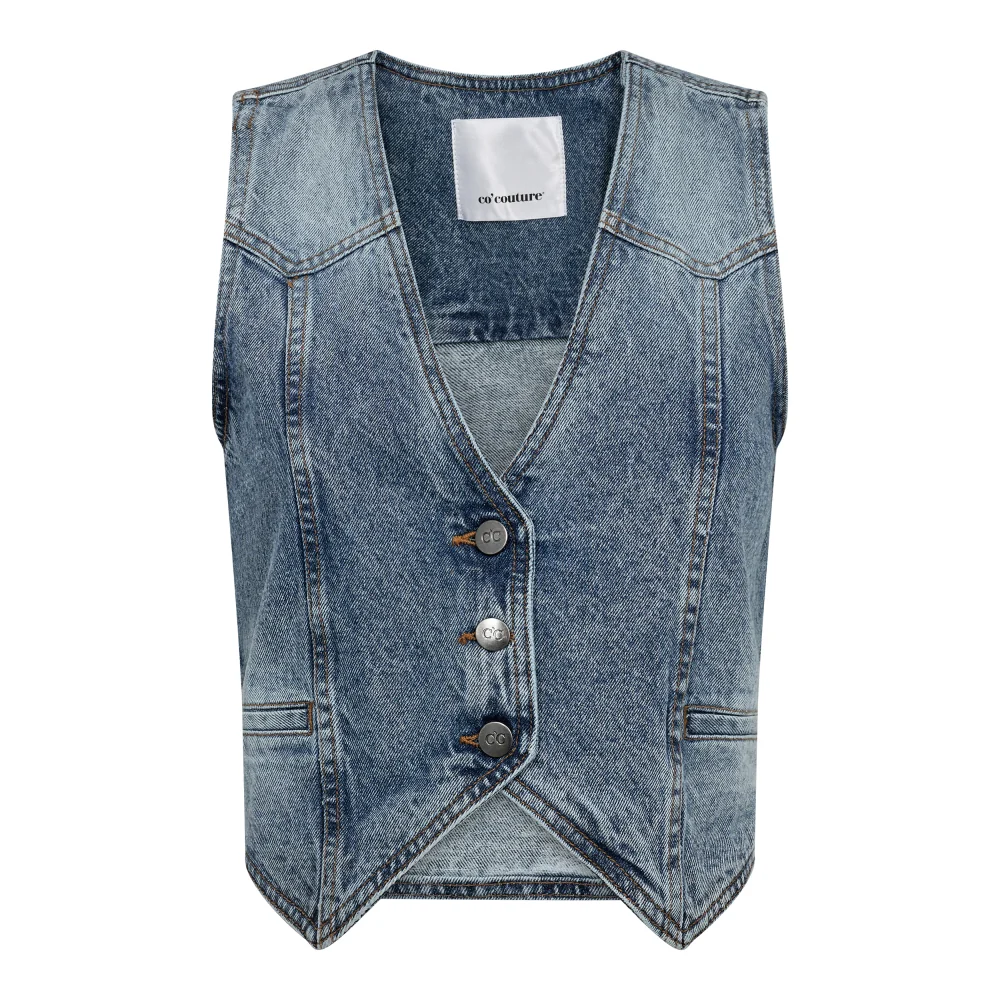 VIKACC DENIM VEST Denim Blue