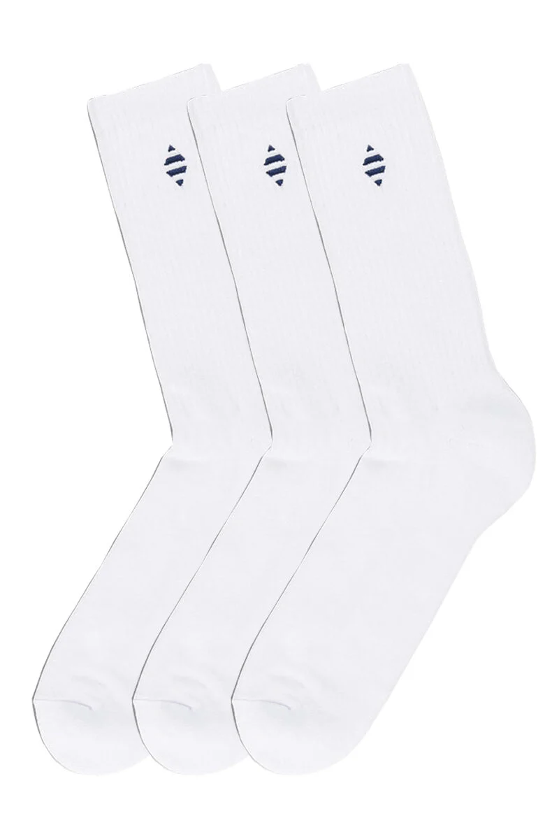 3PK PANOS ORGANIC COTTON TENNIS White