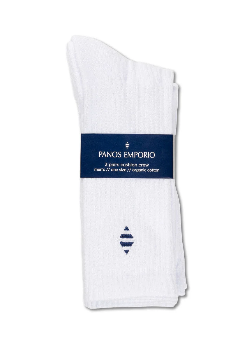 3PK PANOS ORGANIC COTTON TENNIS White - Image 2