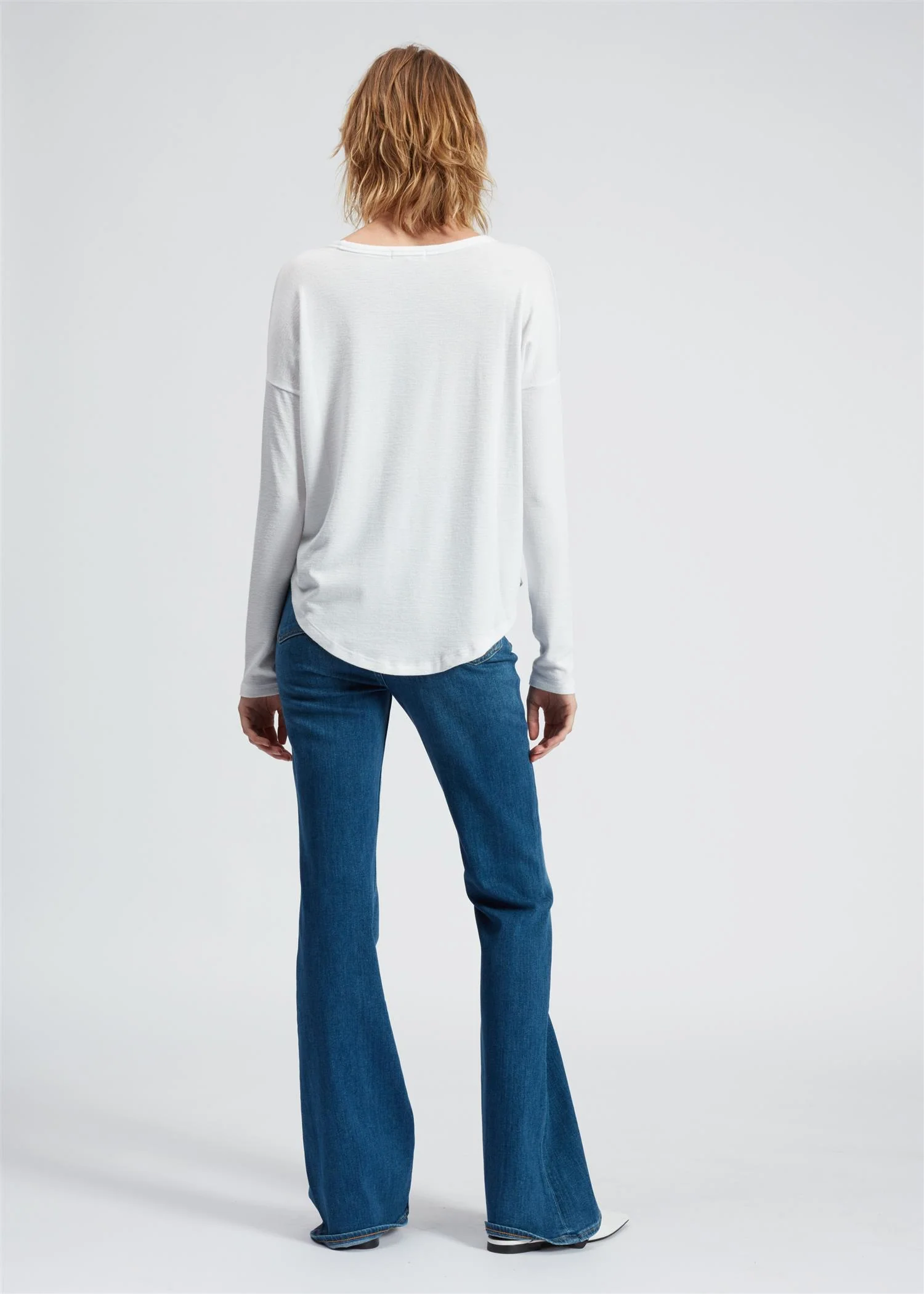 THE KNIT LONGSLEEVE TEE  White - Image 2