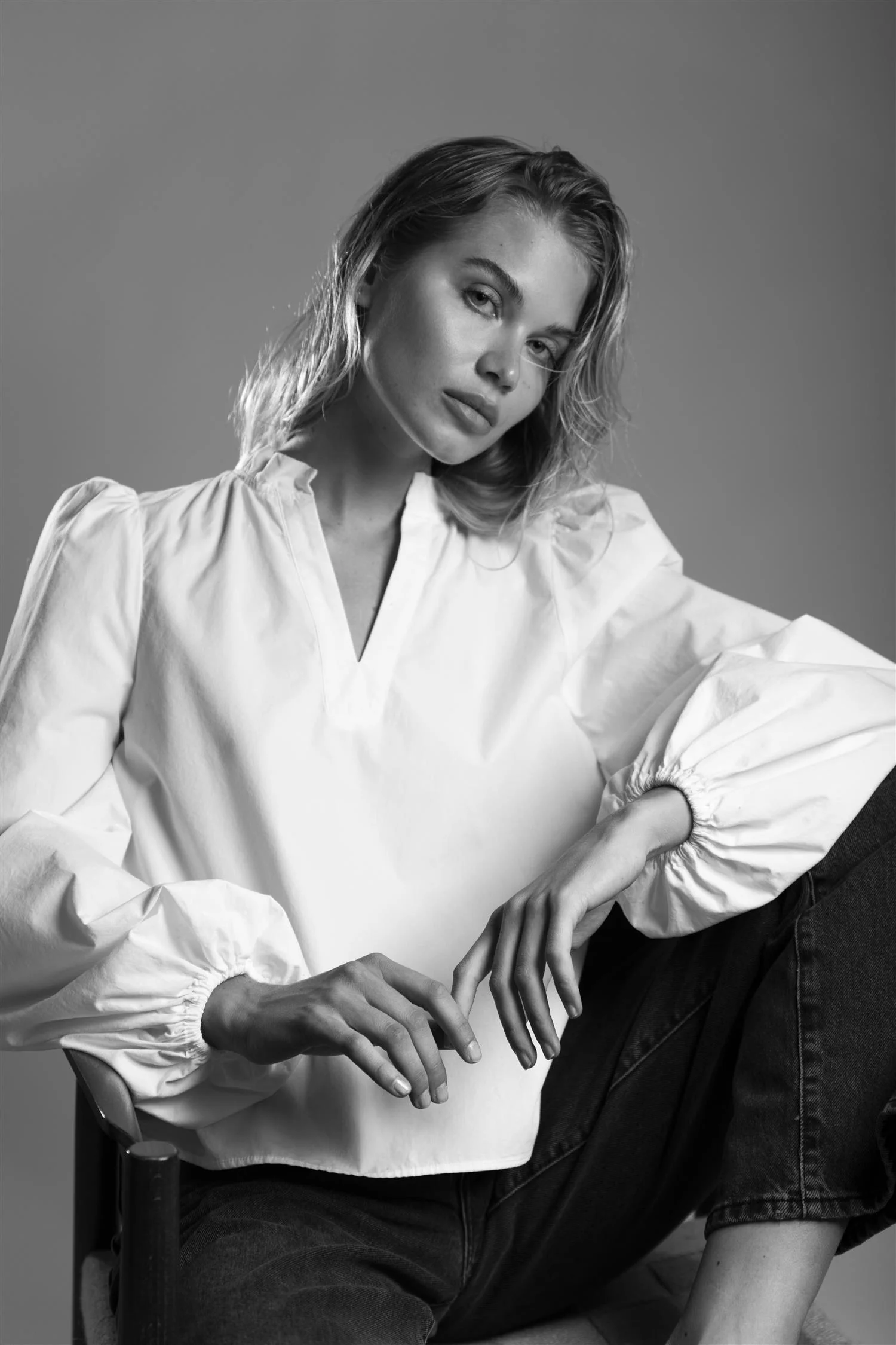 INFINITY BLOUSE White - Image 3