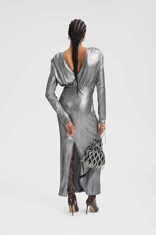 Eira GZ long dress  Silver Structure - Image 3