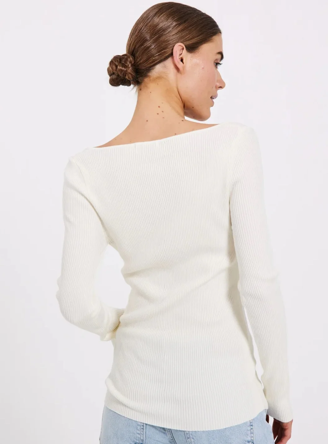 Sherry heart knit top  Off-White - Image 2